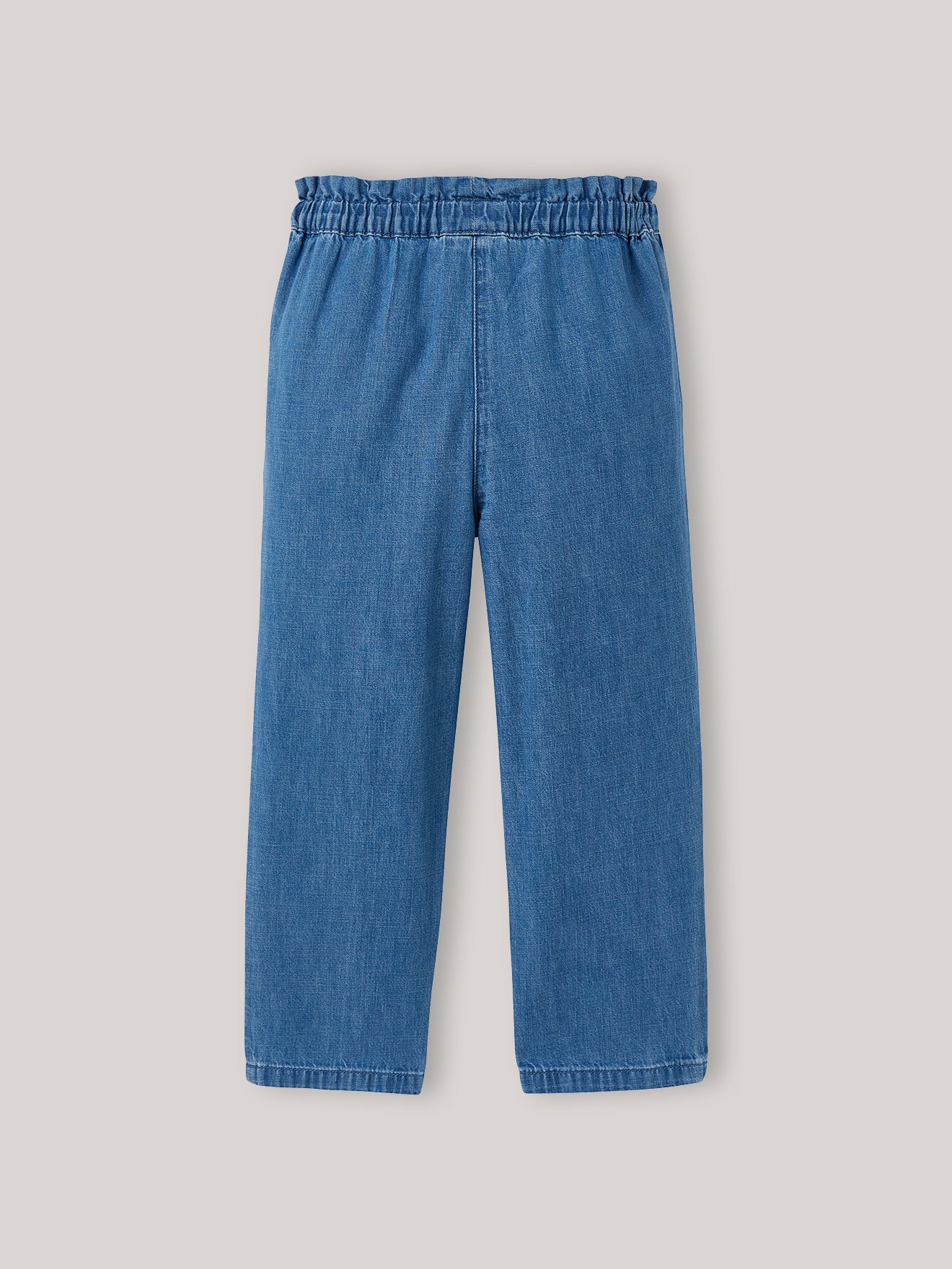 Girl's wide-leg trousers ion lightweight denim