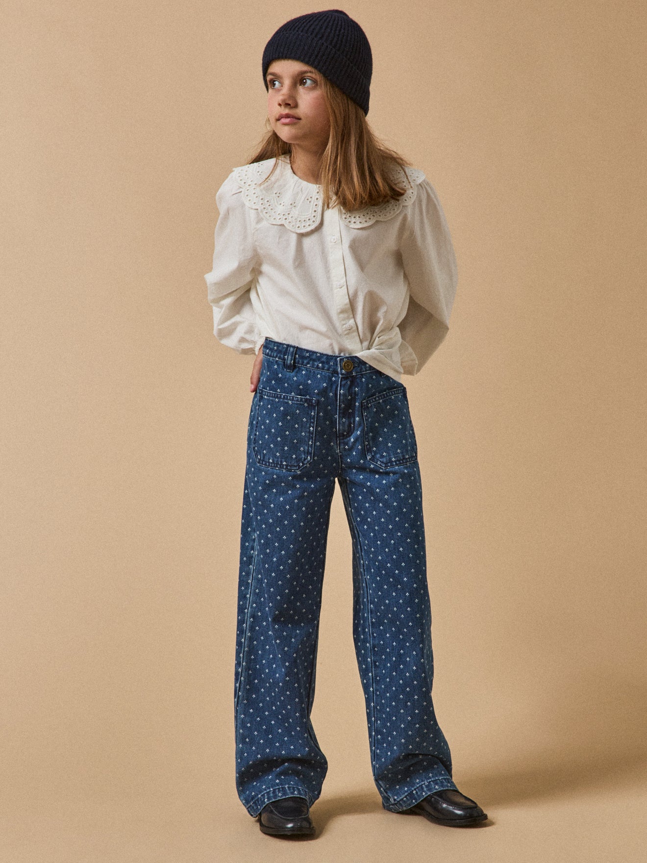 Jean droit fantaisie Fille