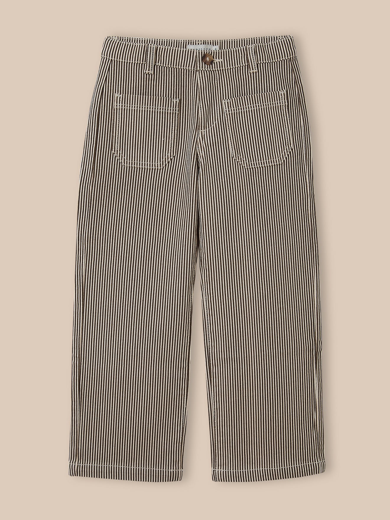 Pantalon droit rayé Fille