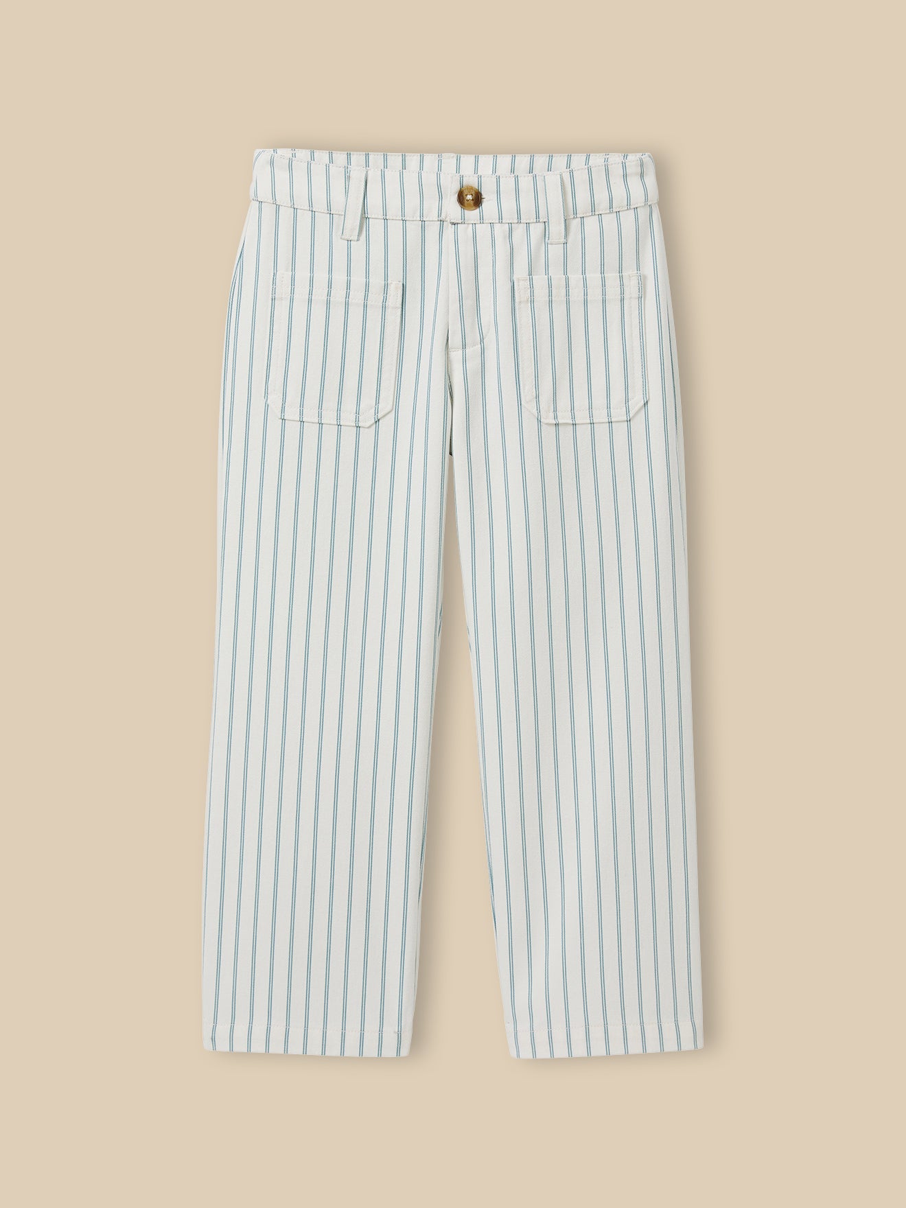 Pantalon en denim rayé Fille