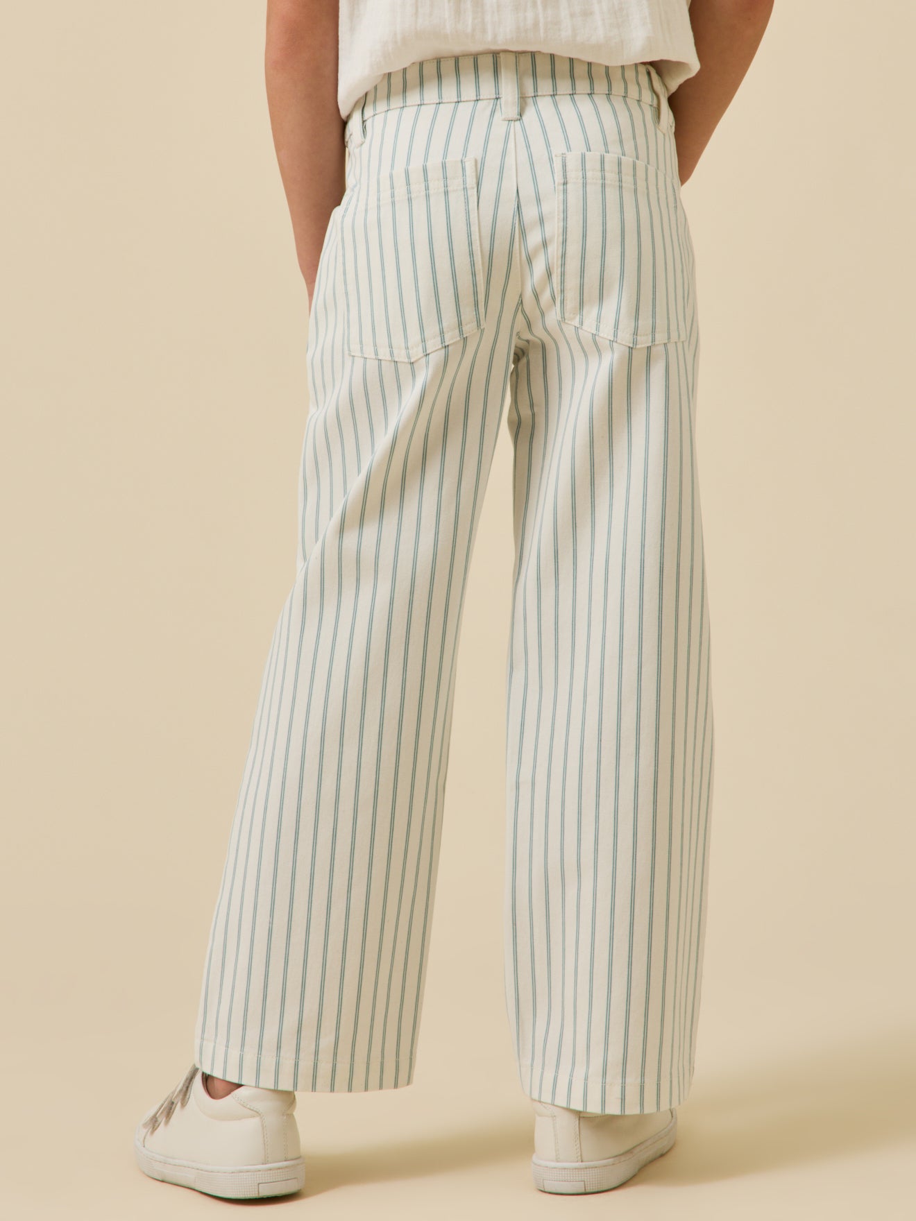 Pantalon en denim rayé Fille