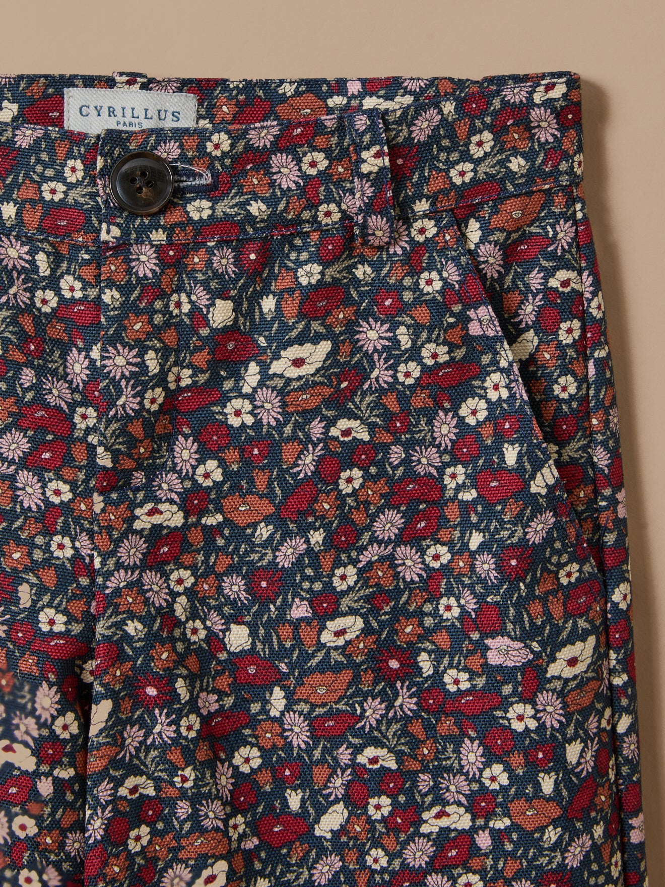 Girl's Petal&Daisy motif trousers - Made with Liberty Fabric