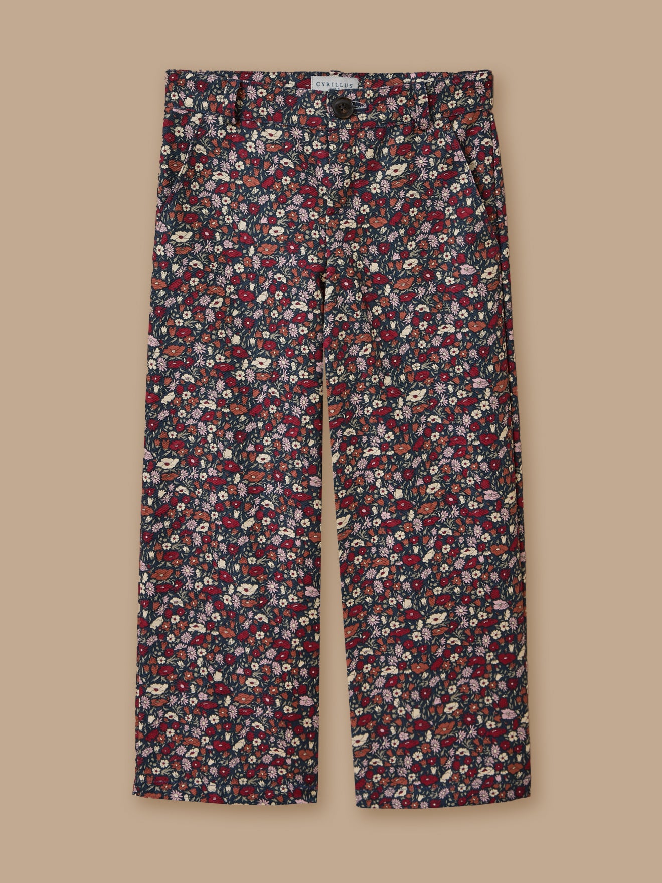 Girl's Petal&Daisy motif trousers - Made with Liberty Fabric