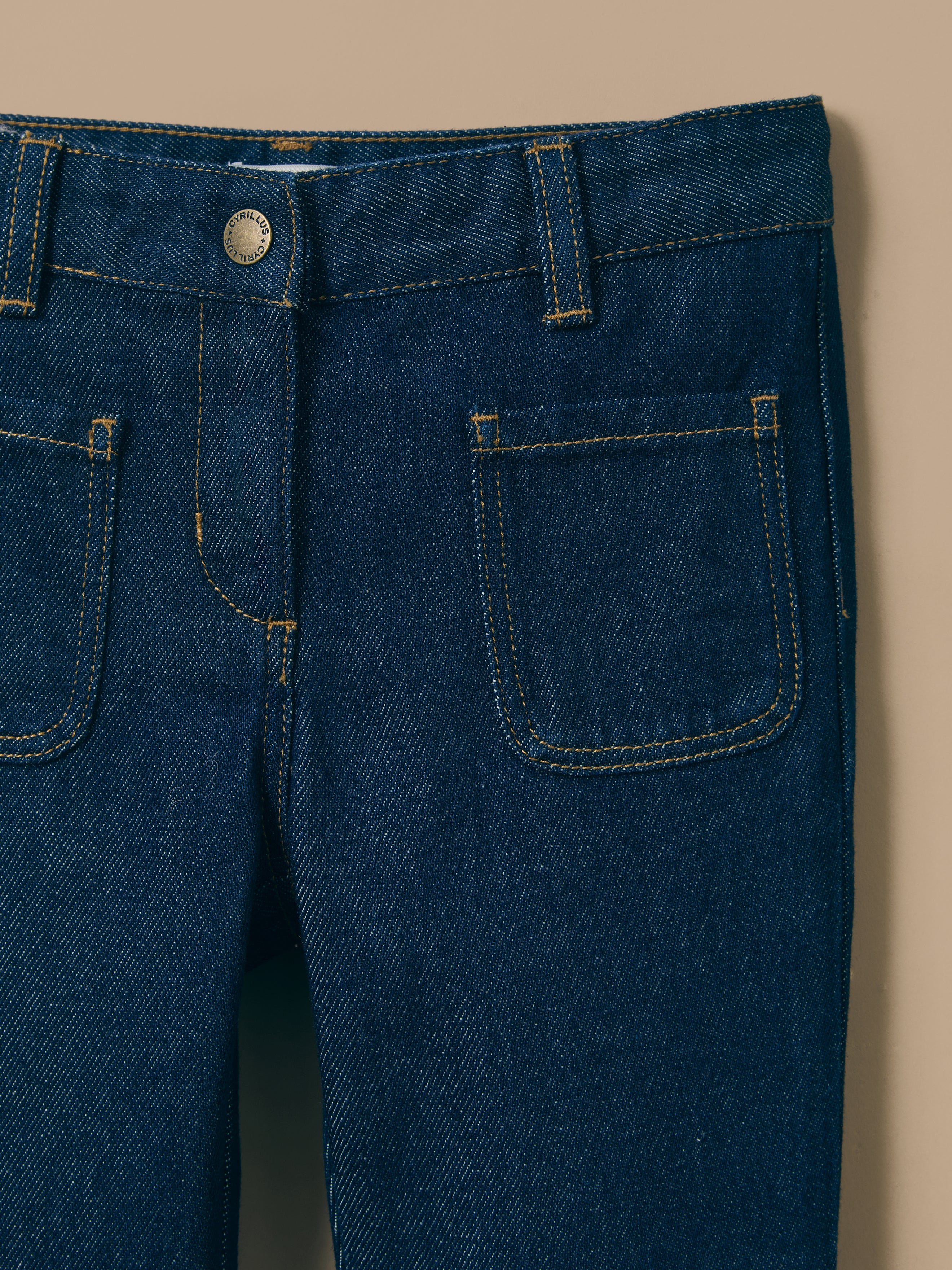 Pantalon large Fille denim