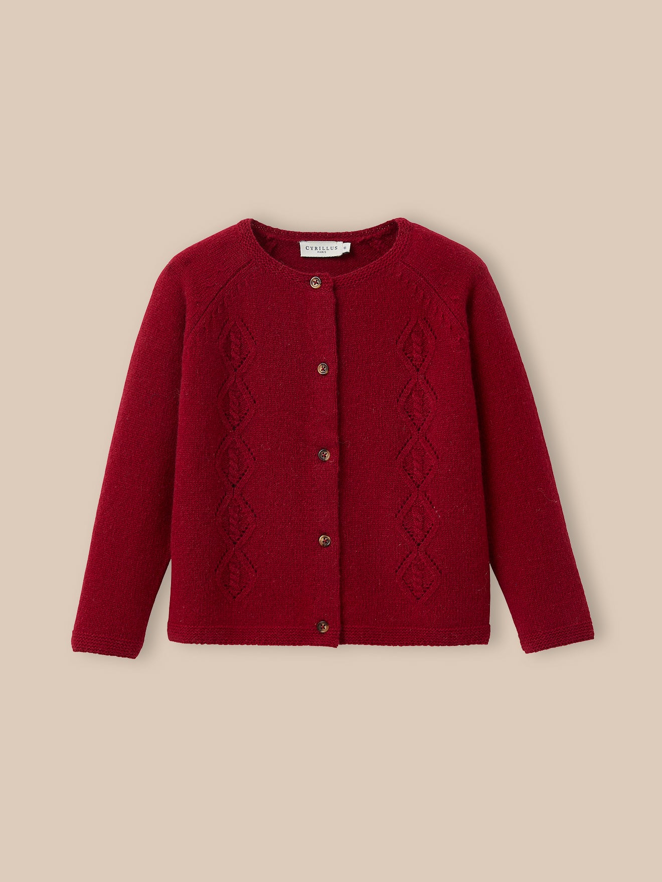 Girl's Merino wool cardigan