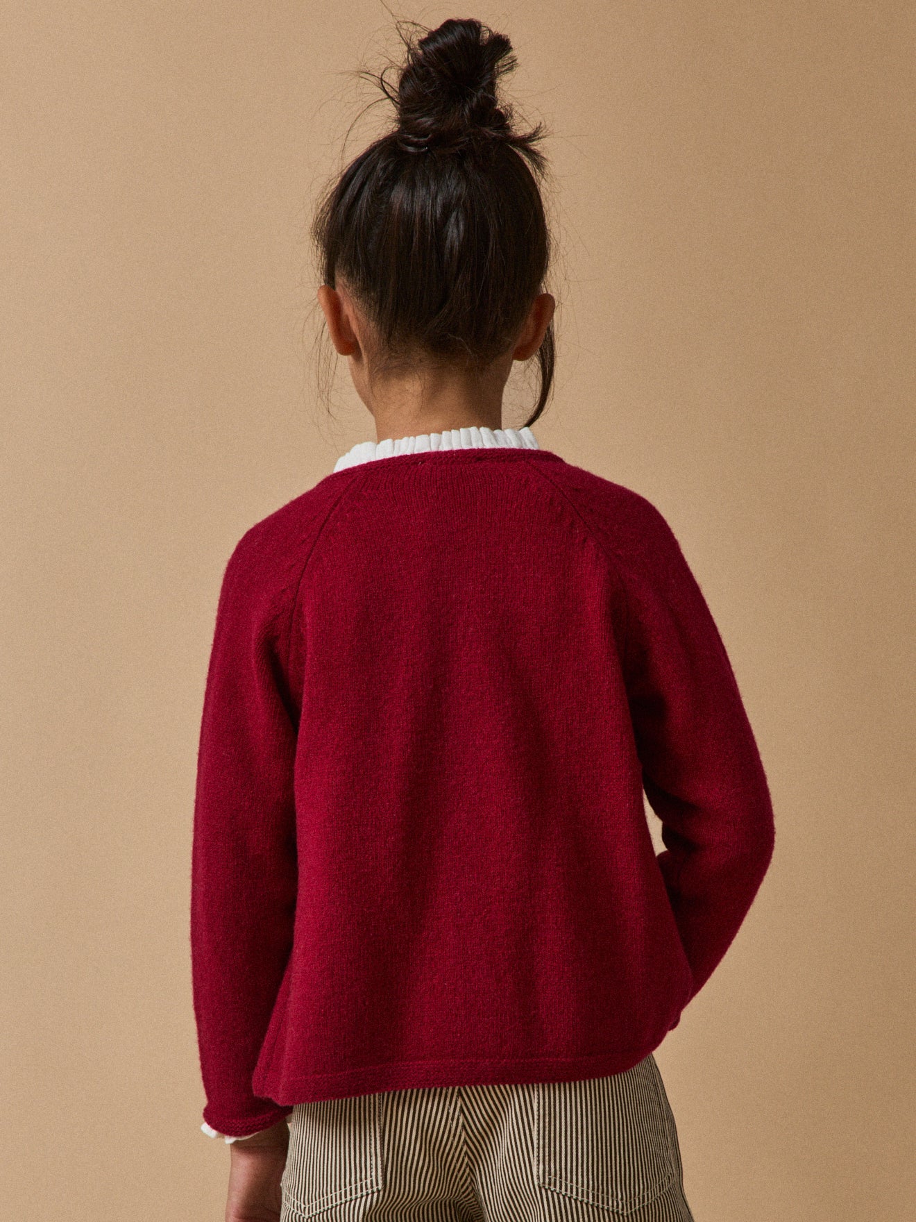 Girl's Merino wool cardigan