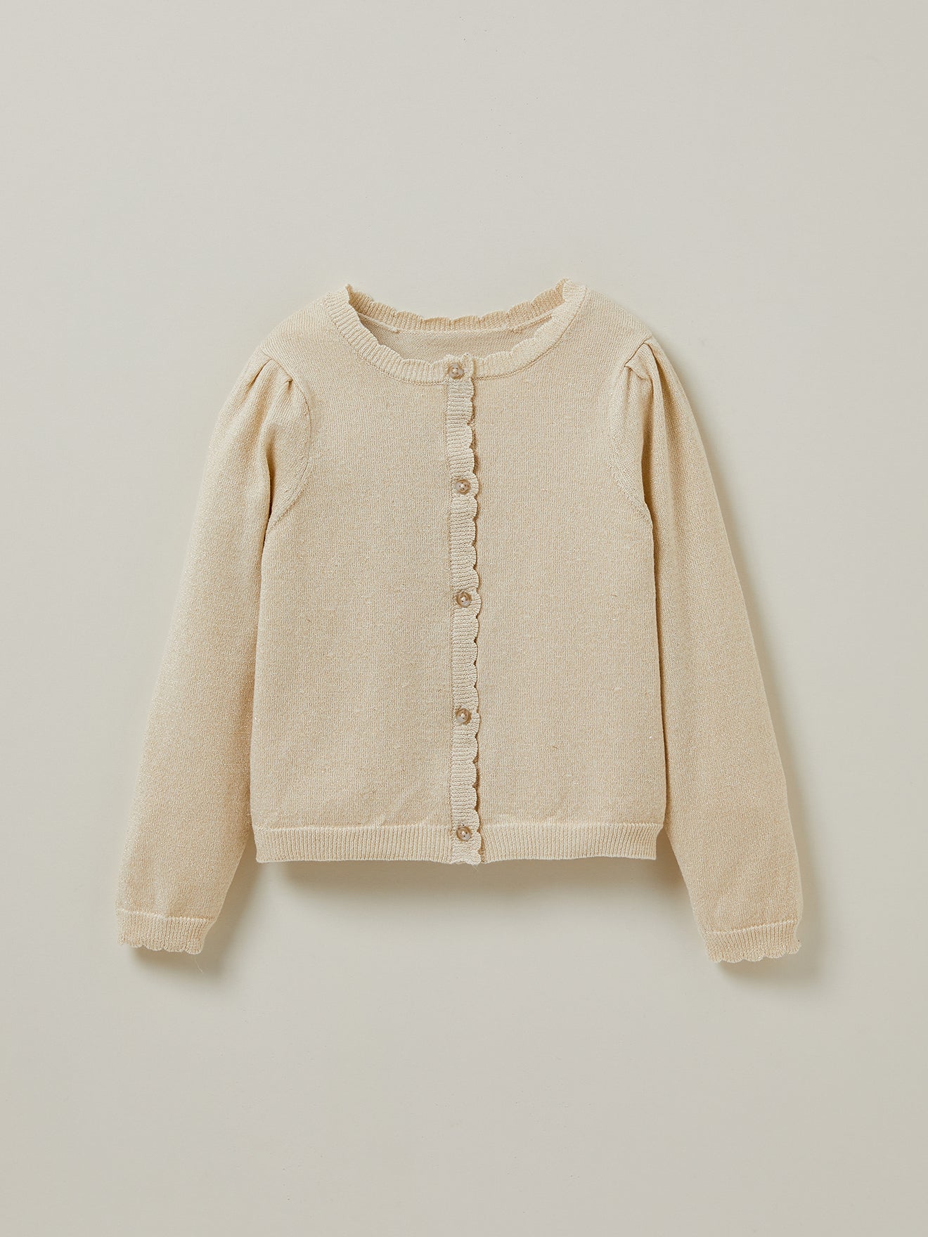 Girl's scalloped cardigan