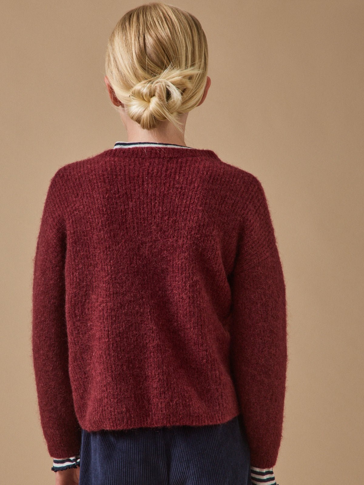 Girl's cardigan with mohair and  - The Junior Collection
