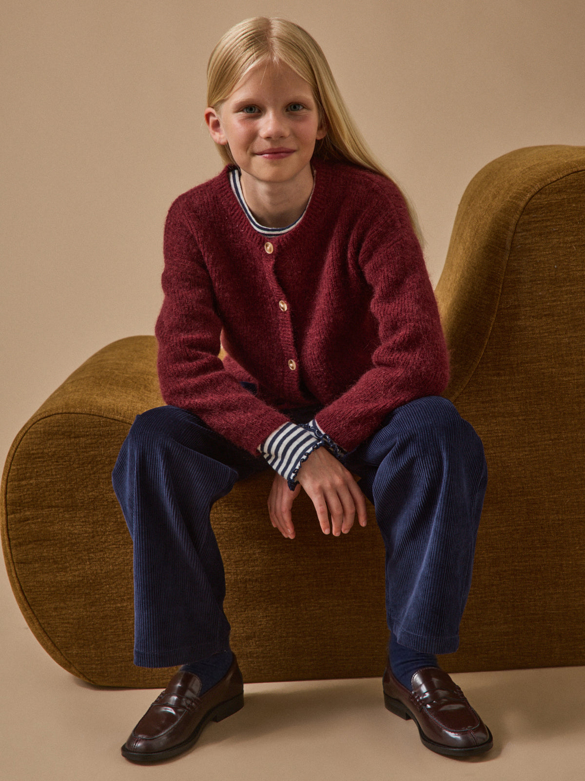 Girl's cardigan with mohair and  - The Junior Collection