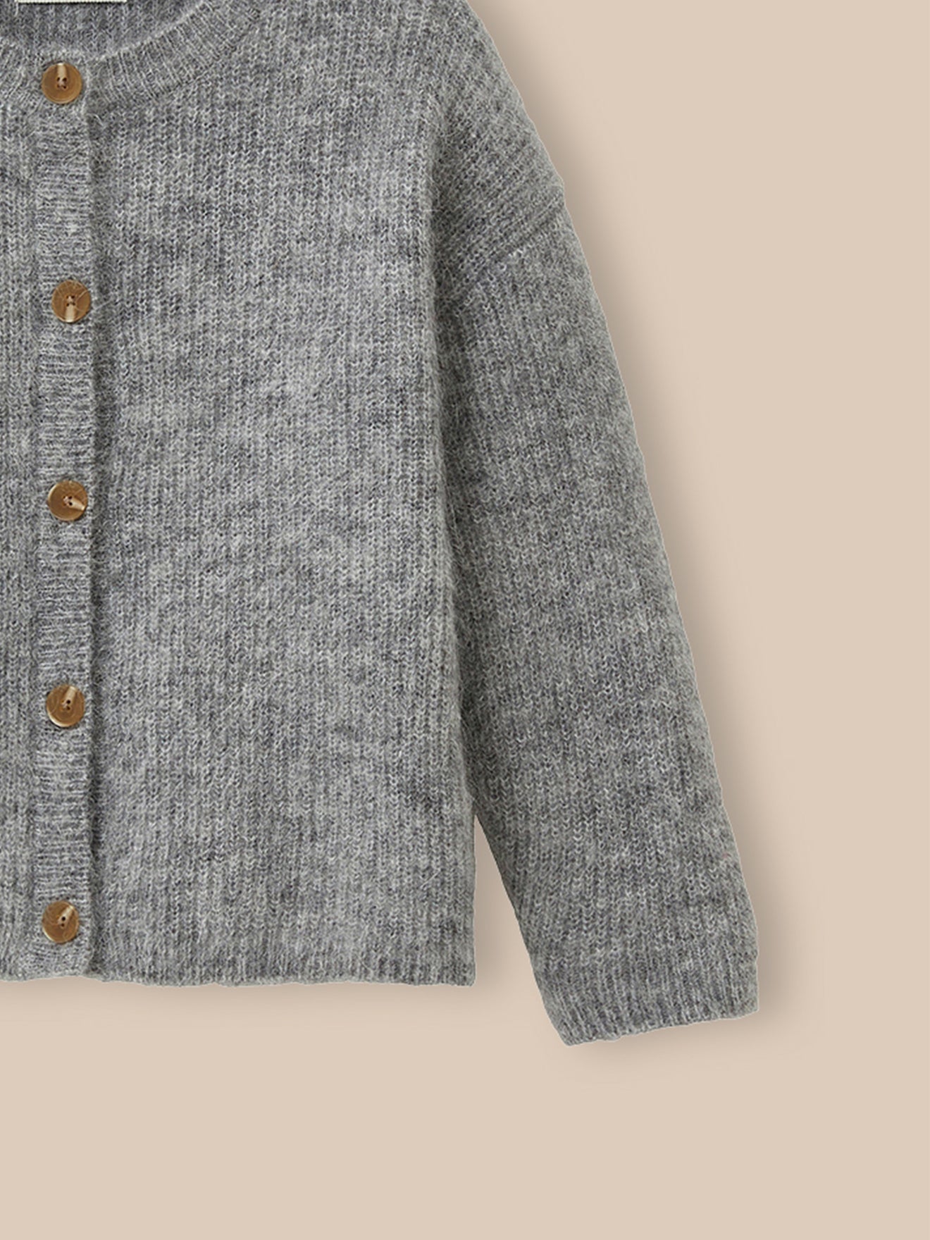 Girl's cardigan with mohair and  - The Junior Collection