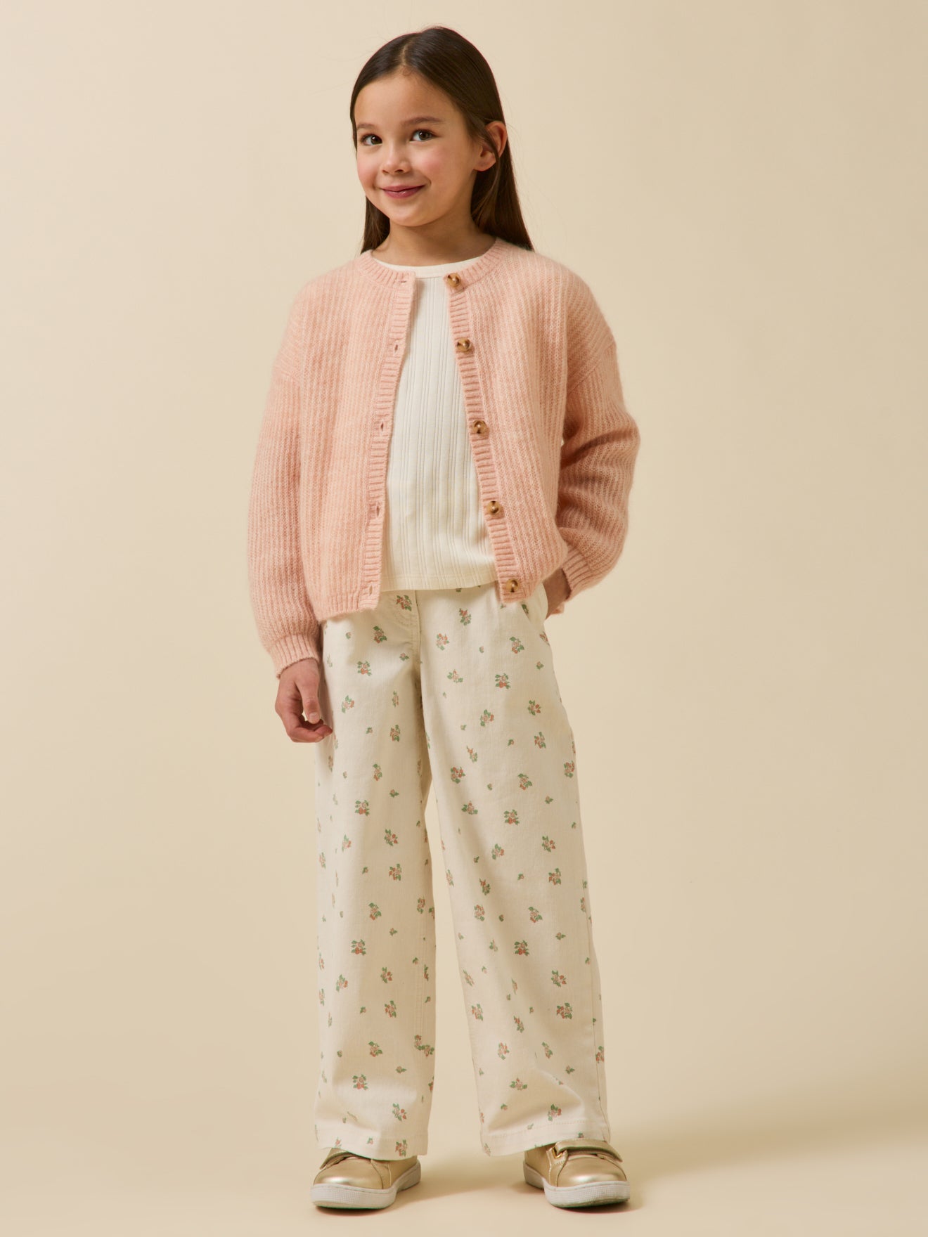 Cardigan Fille avec laine et mohair