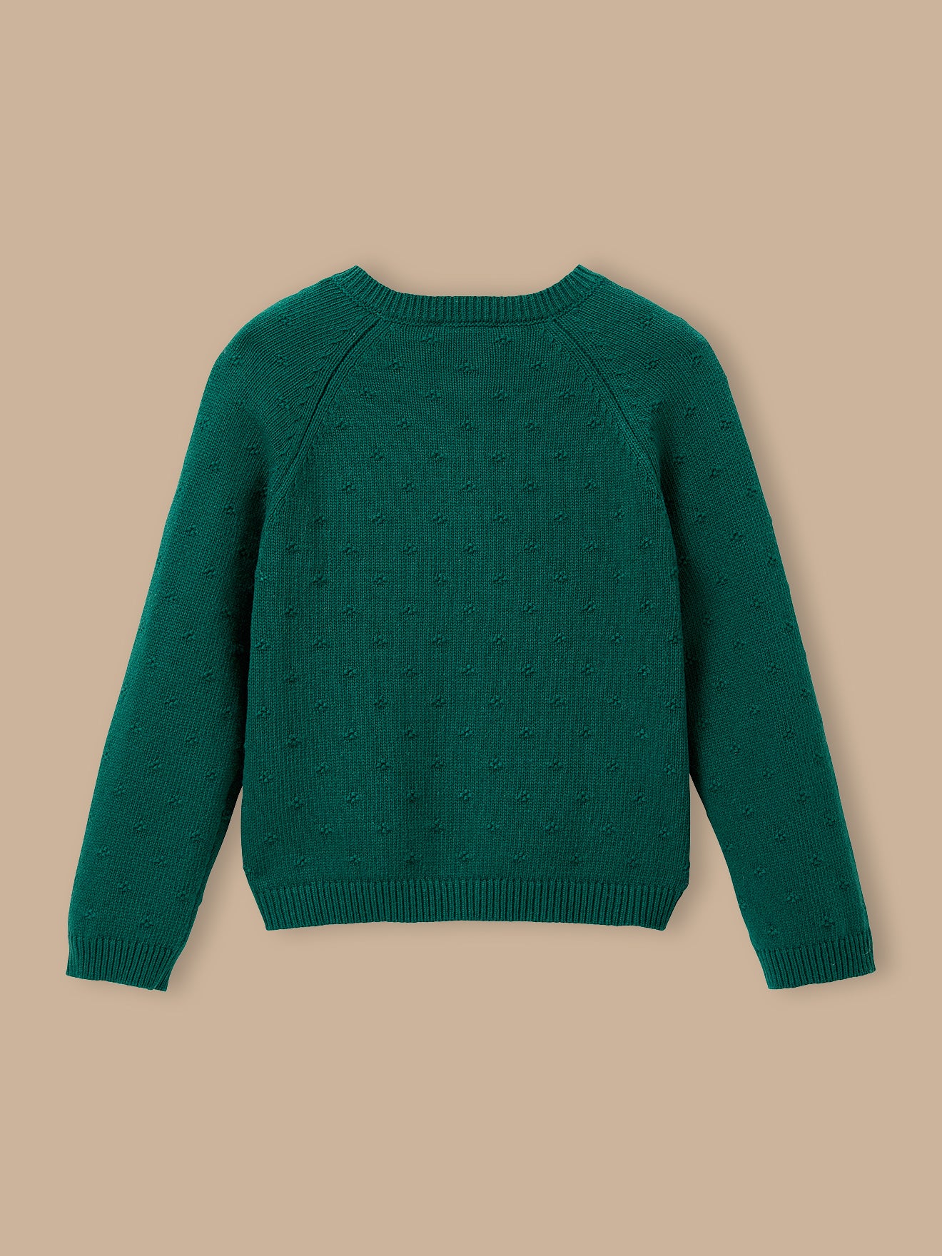 Girl's patterned knit cardigan