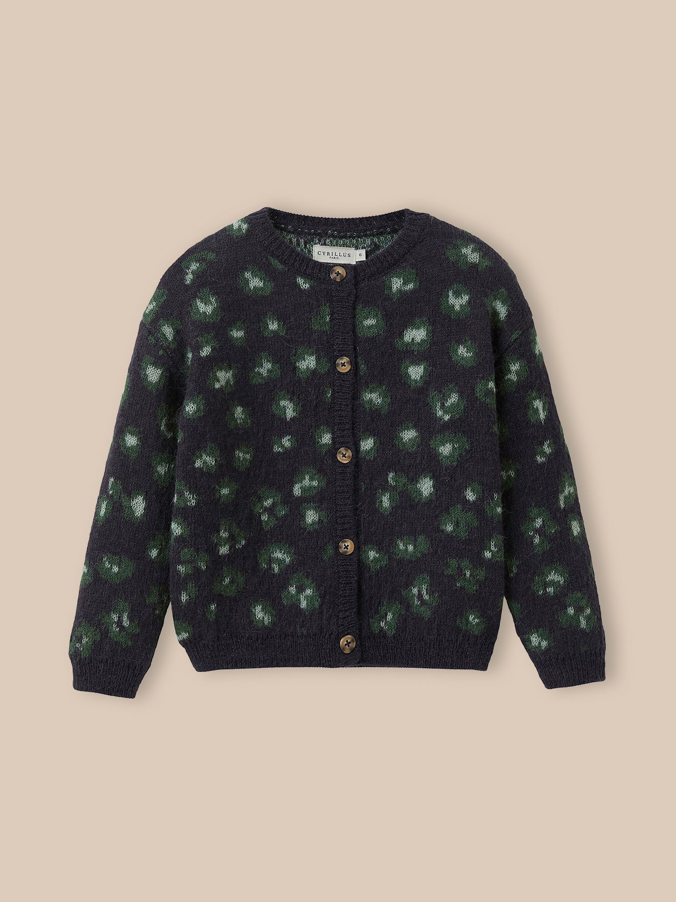 Cardigan motif léopard Fille