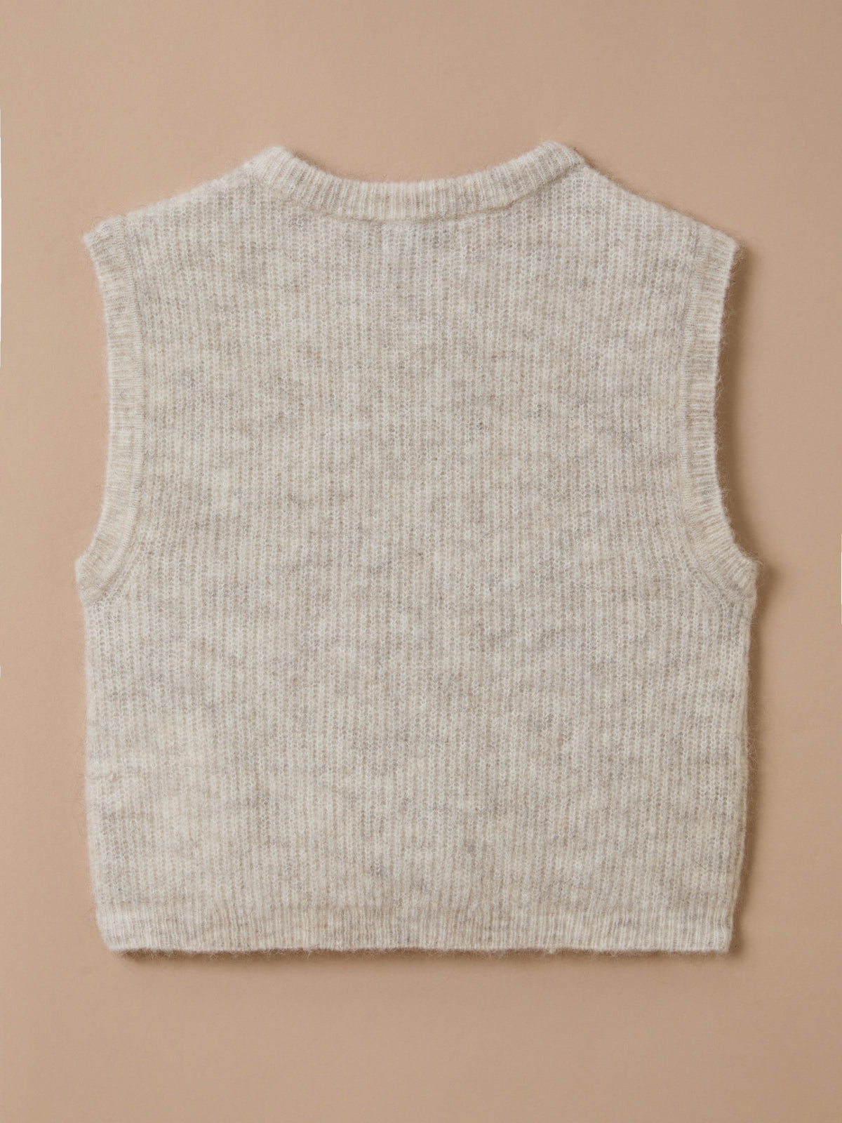 Girl's soft sleeveless cardigan