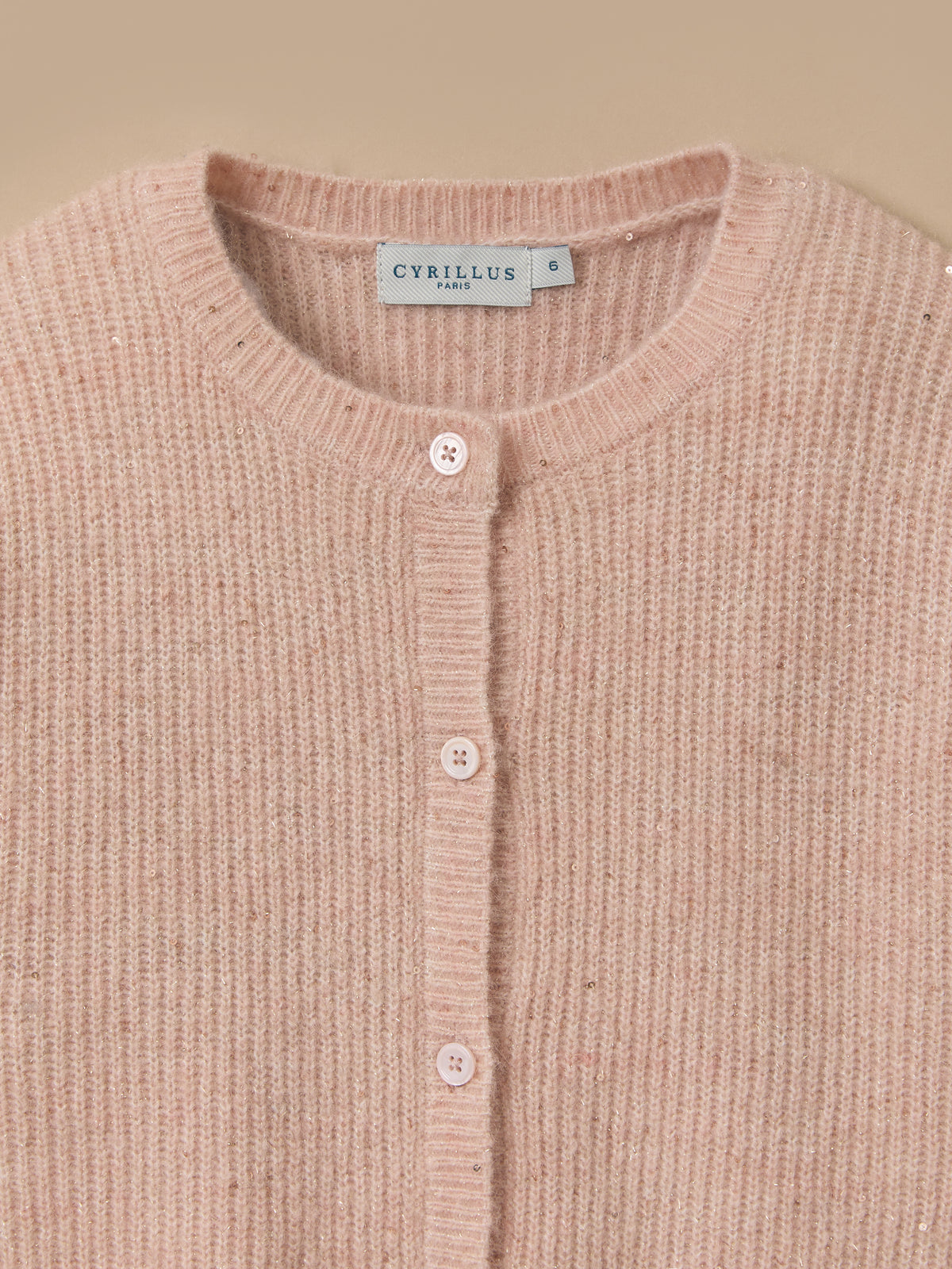 Girl's wool and mohair cardigan