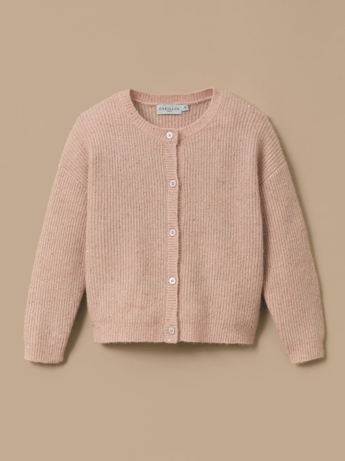 Girl's wool and mohair cardigan