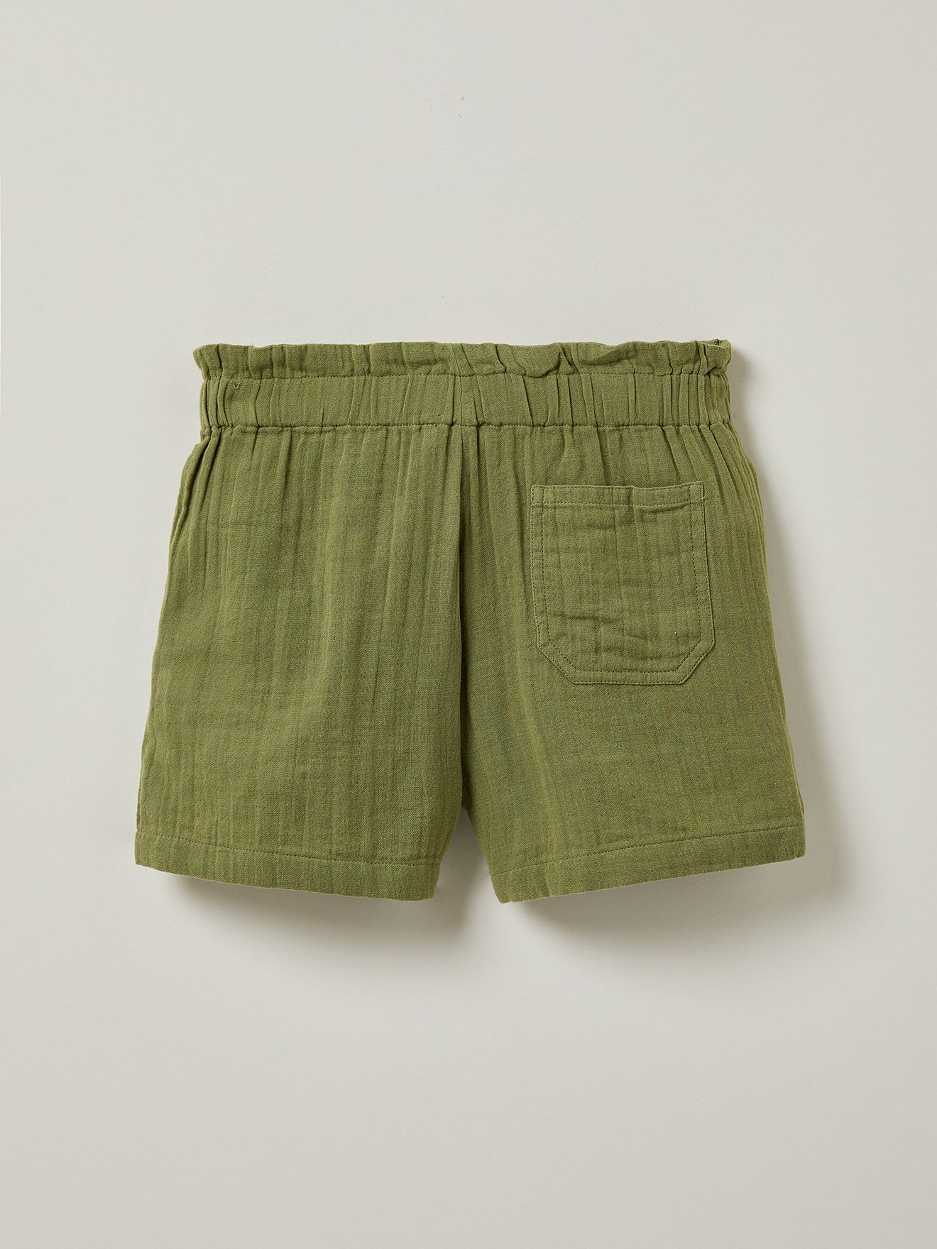 Girl's organic cotton gauze shorts