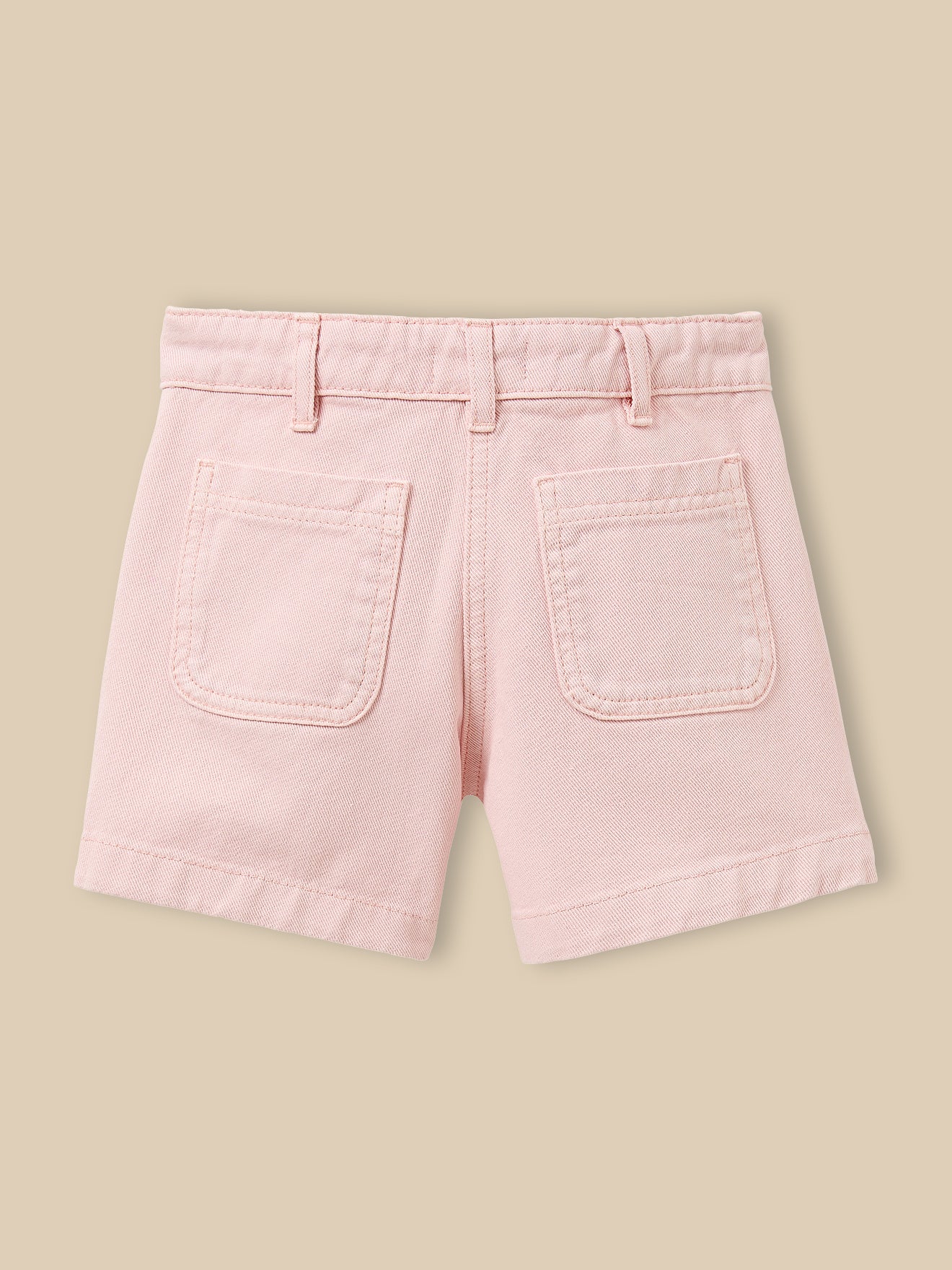 Short Fille denim couleur