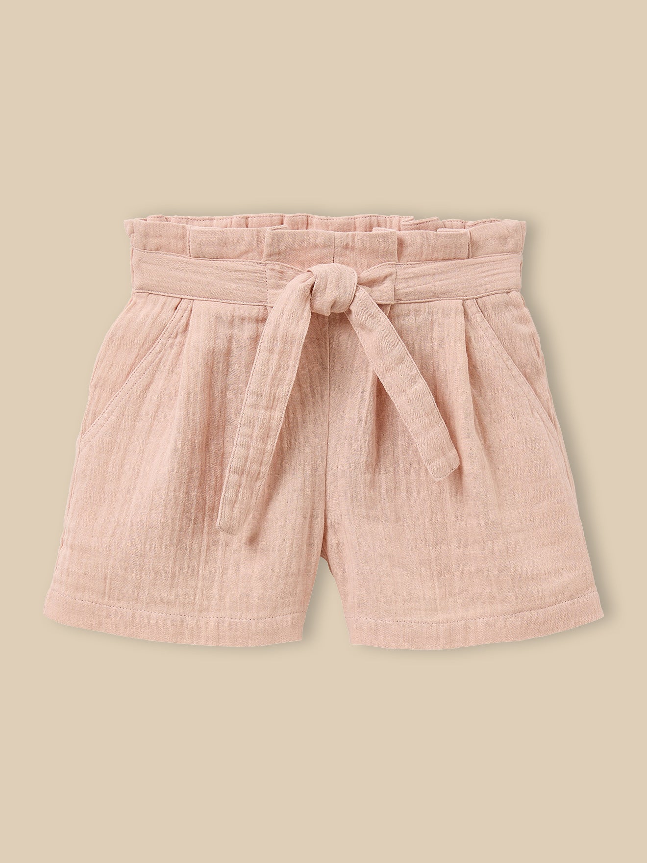 Girl's cotton gauze shorts - The Junior Collection