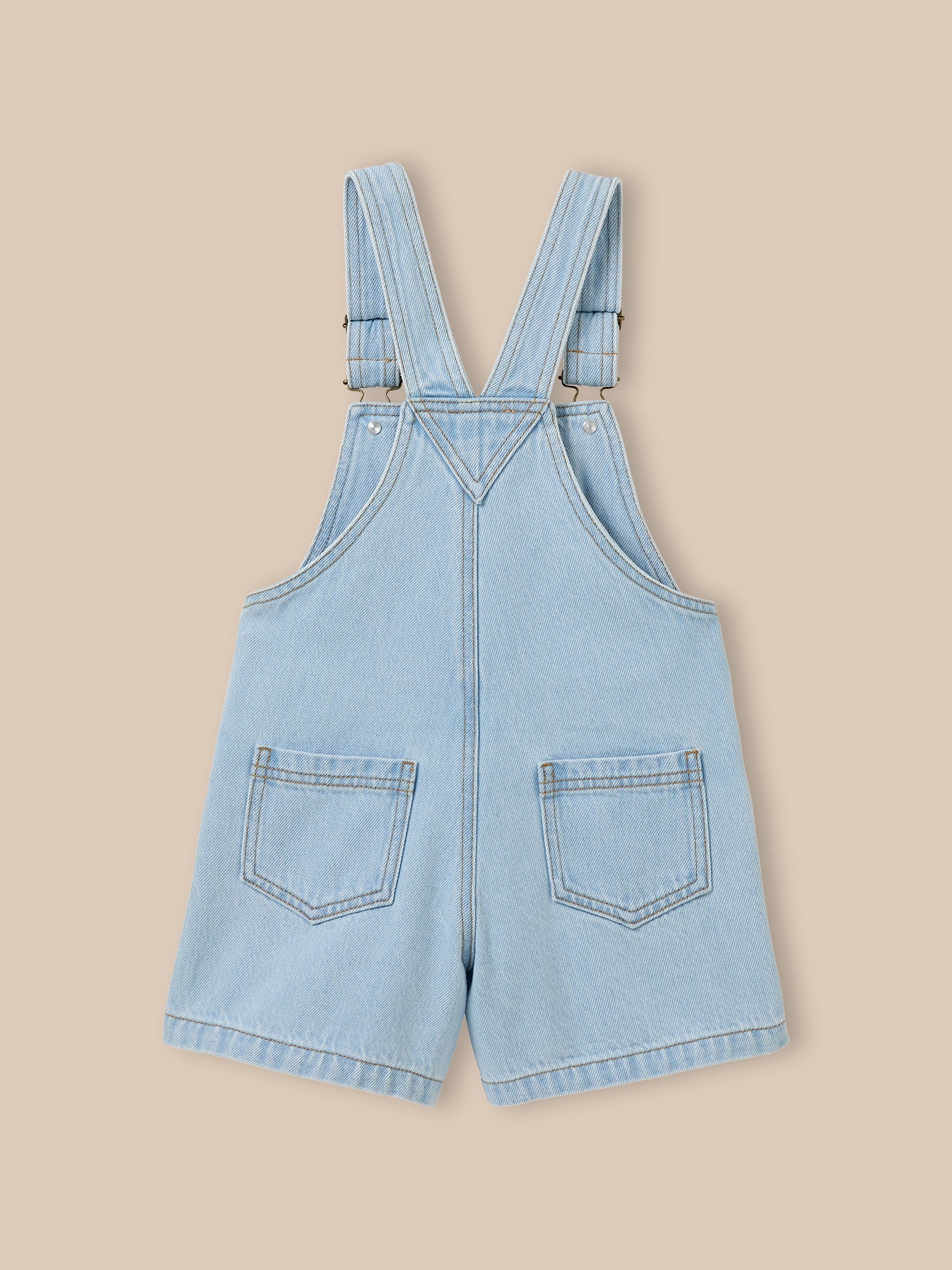 Girl's denim overalls