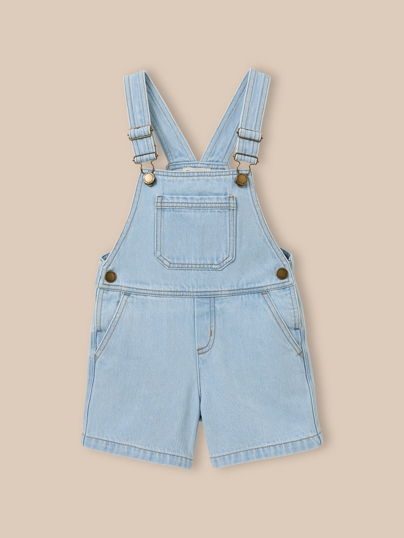 Girl's denim overalls