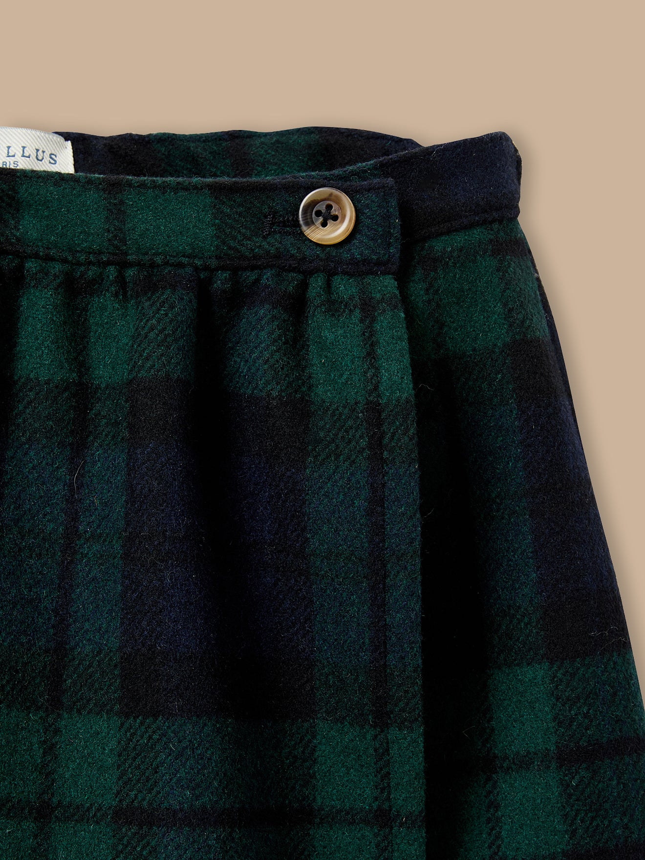 Girl's tartan-print skorts