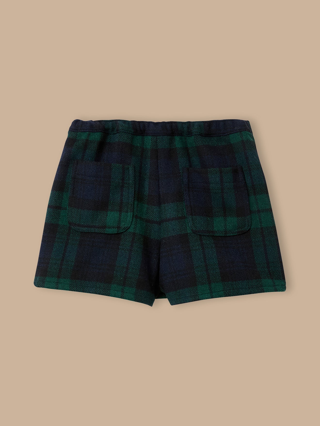 Girl's tartan-print skorts