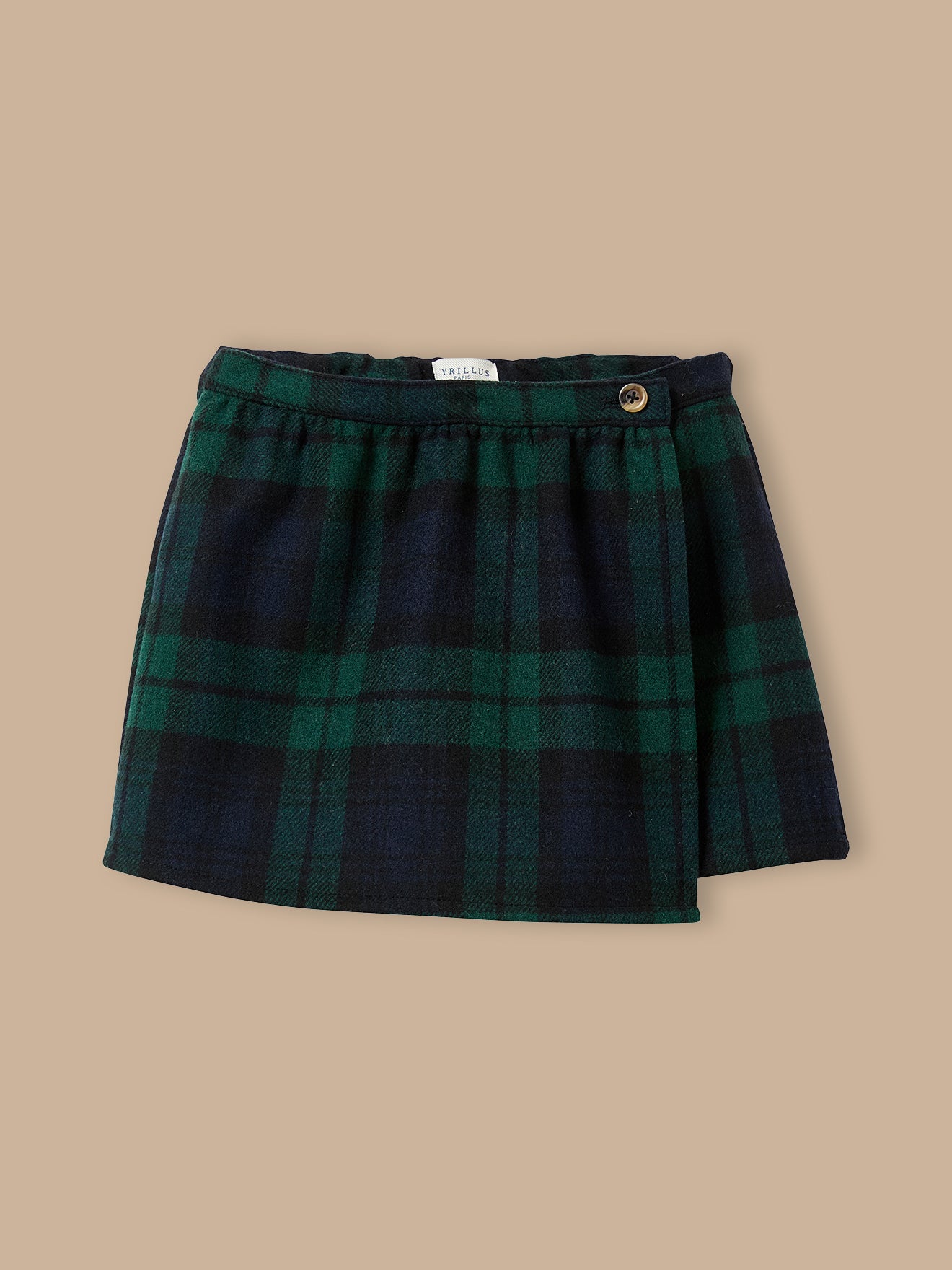 Girl's tartan-print skorts