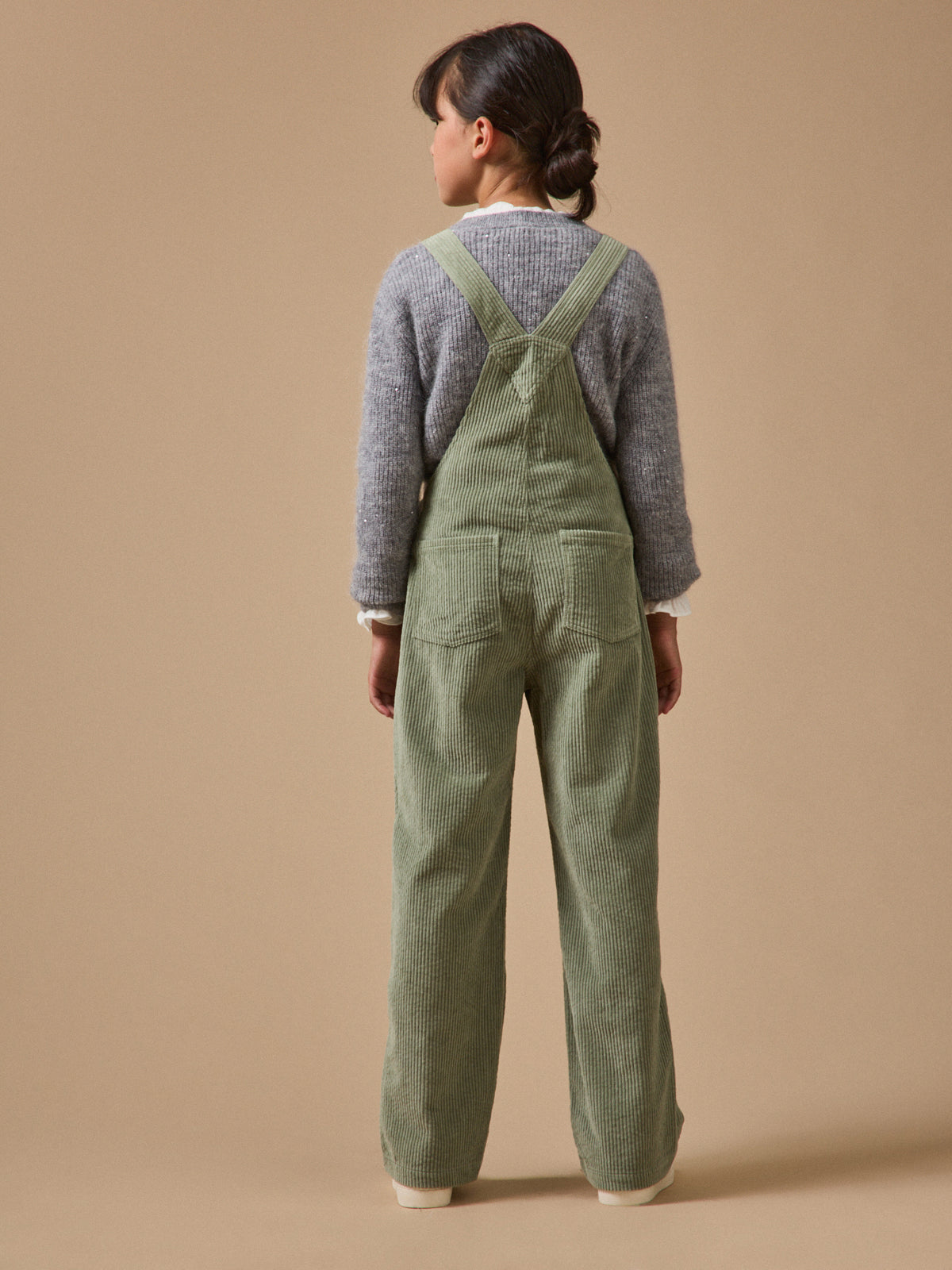 Girl's corduroy overalls