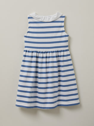Girl's striped organic cotton dress