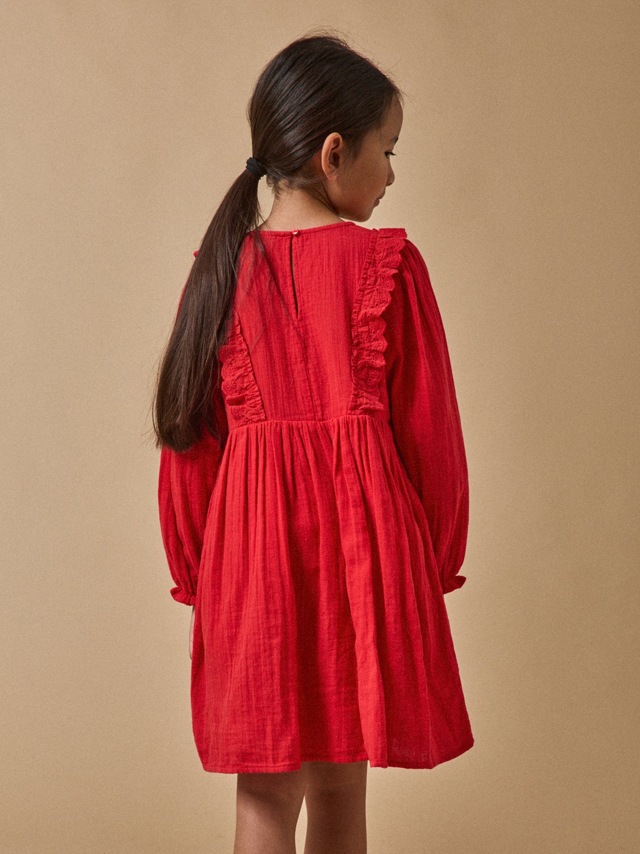 Girl's cotton gauze dress