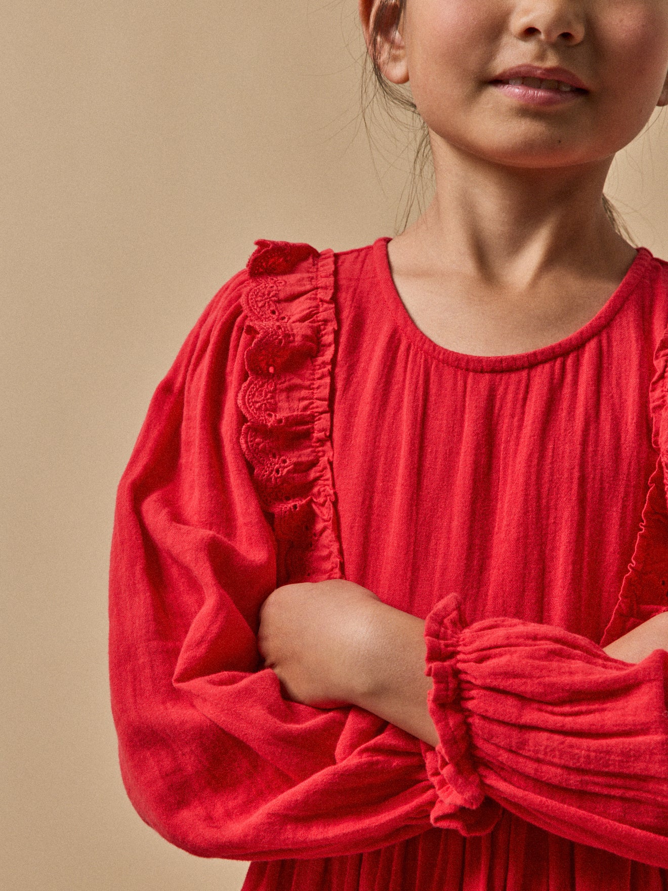 Girl's cotton gauze dress