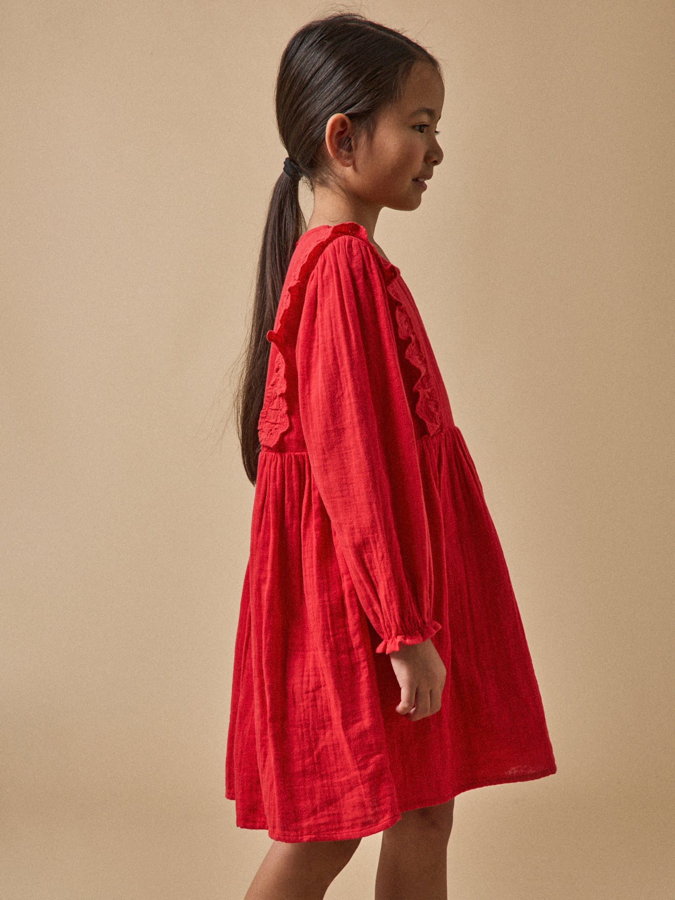 Girl's cotton gauze dress