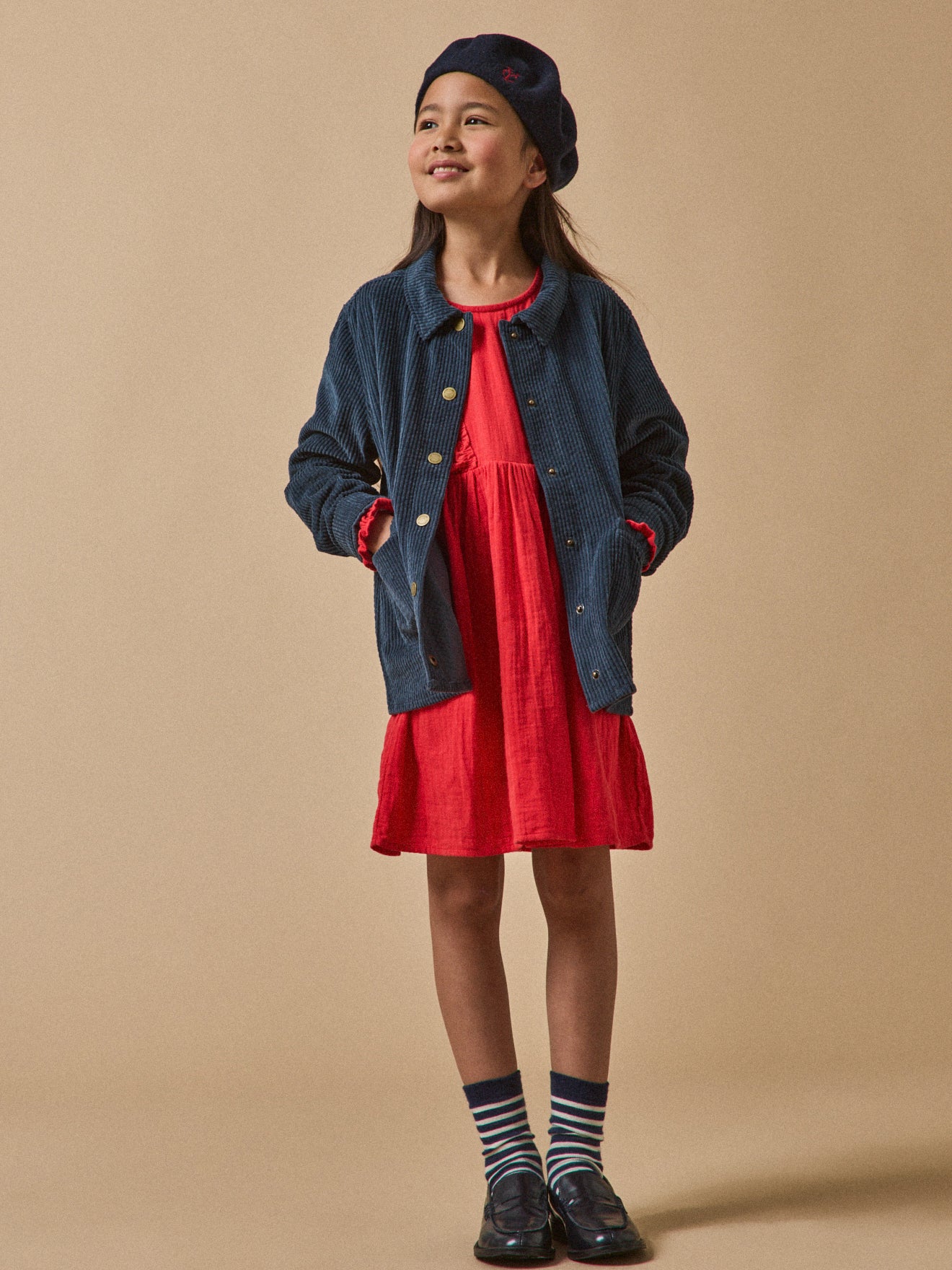 Girl's cotton gauze dress