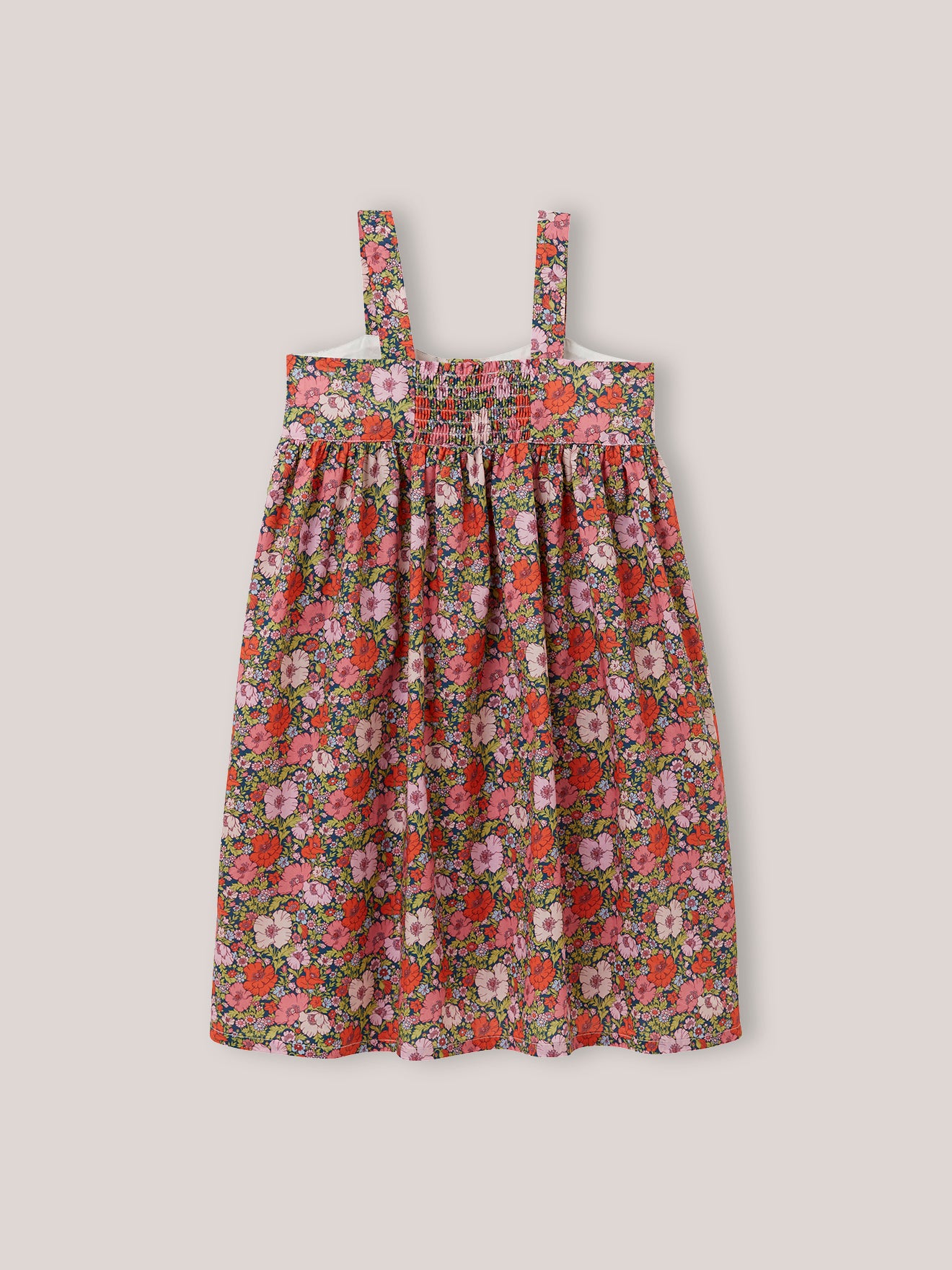 Girl's Meadow Song print dress made with Liberty fabric