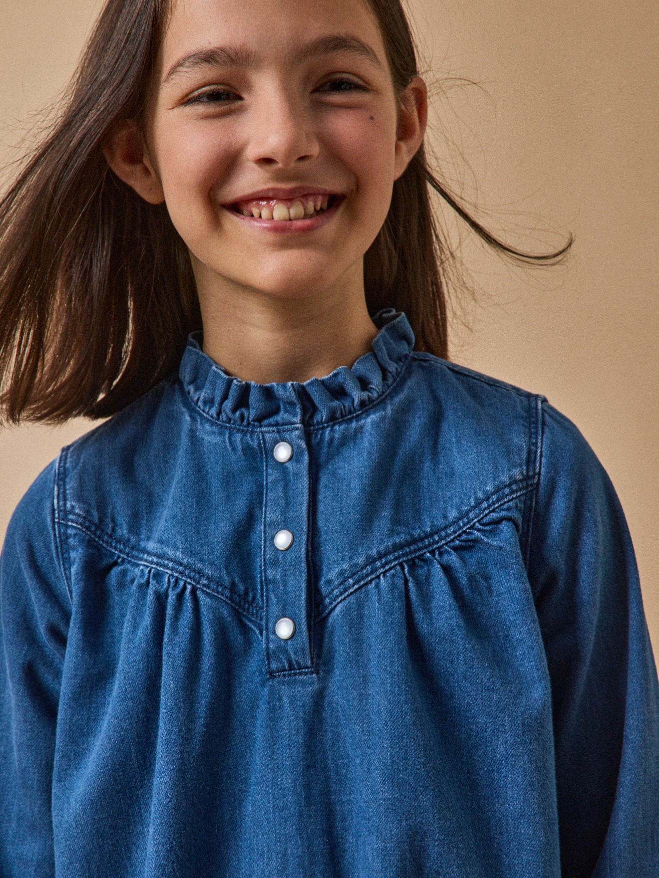 Girl's denim dress