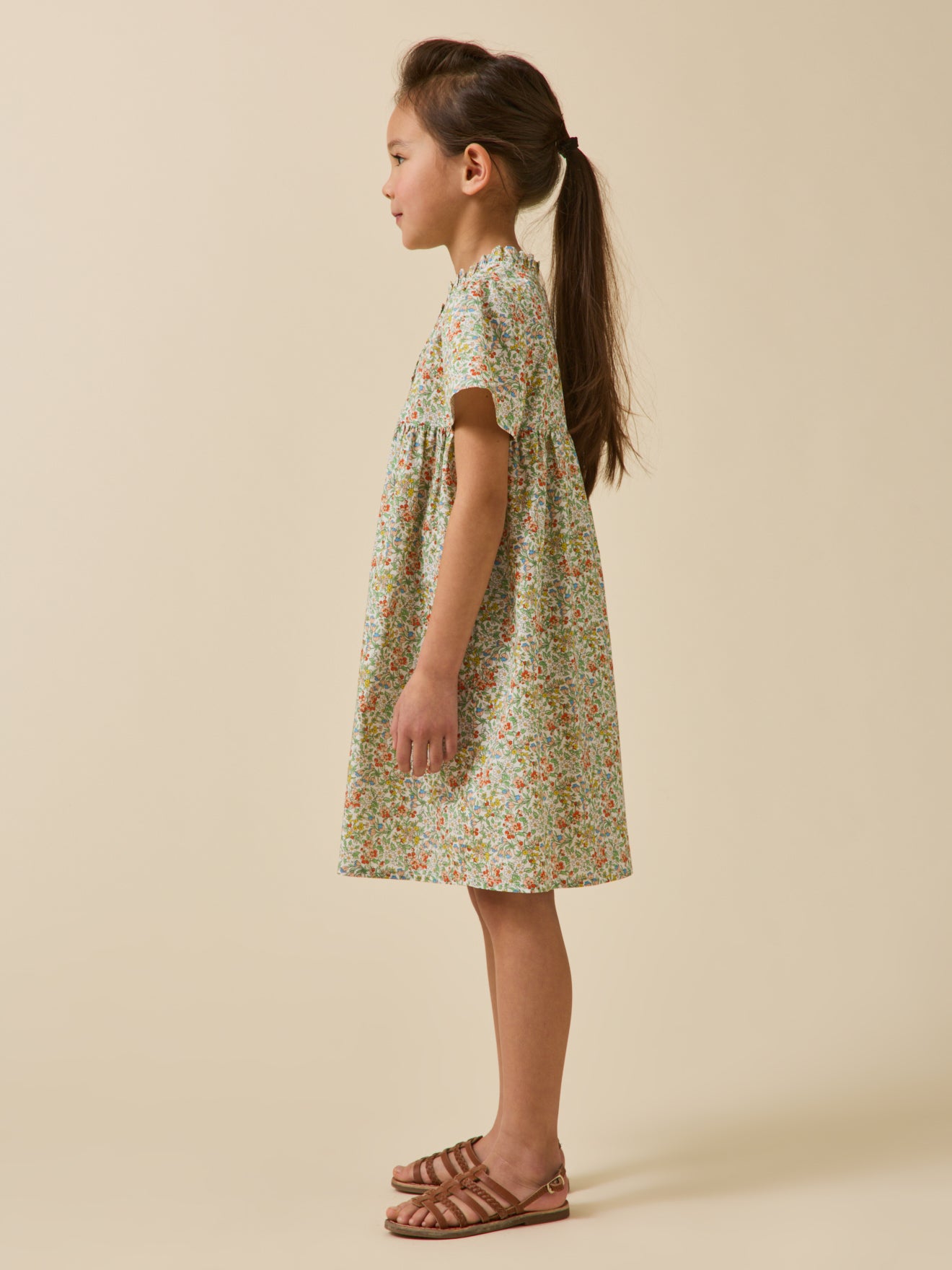 Girl's dress made with Liberty fabric