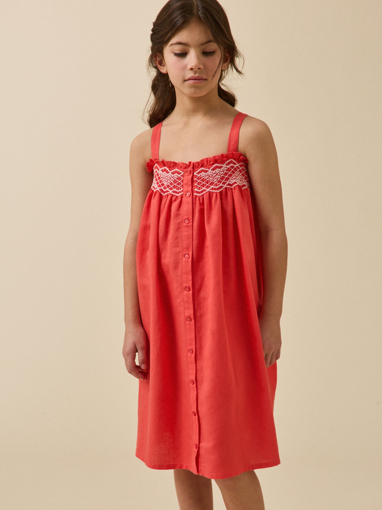 Girl's smocked dress