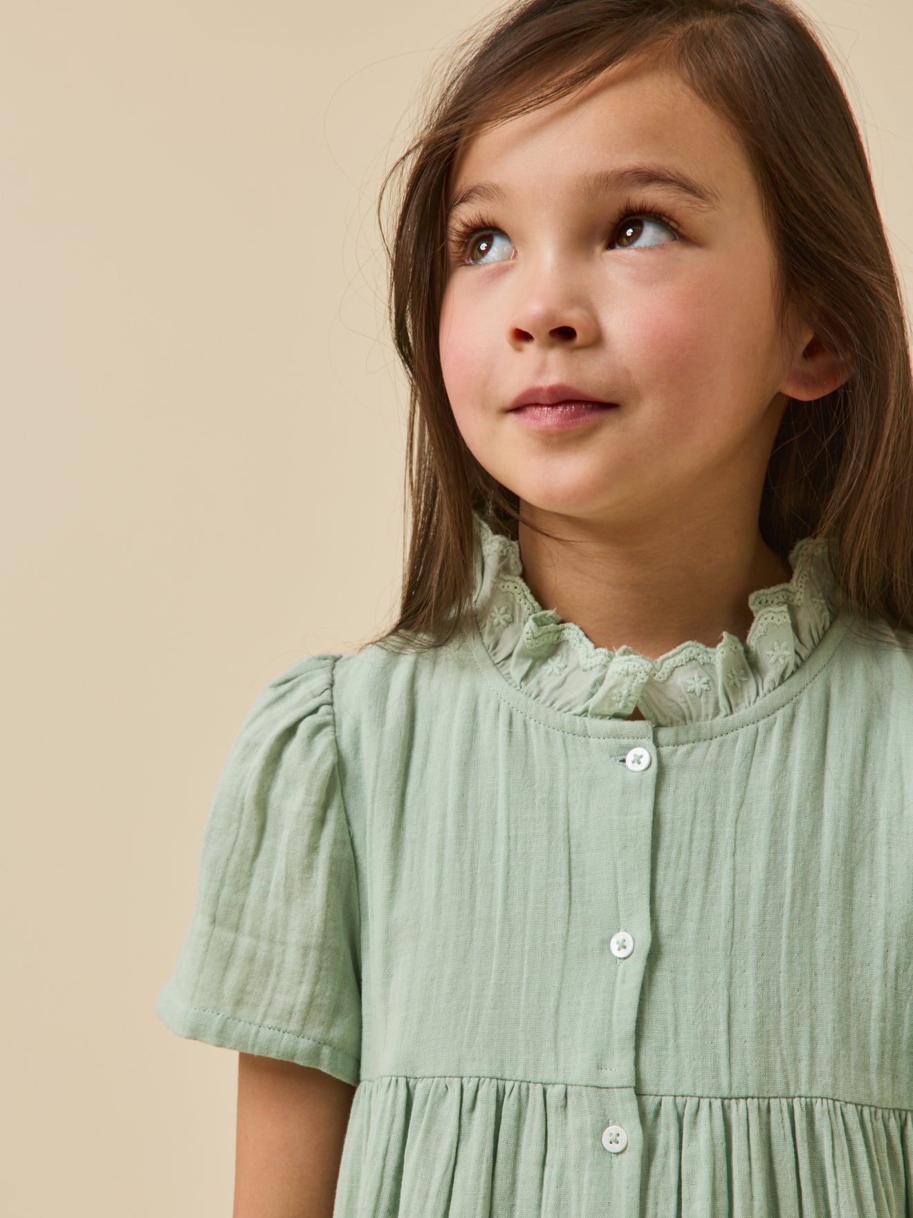 Girl's cheesecloth dress
