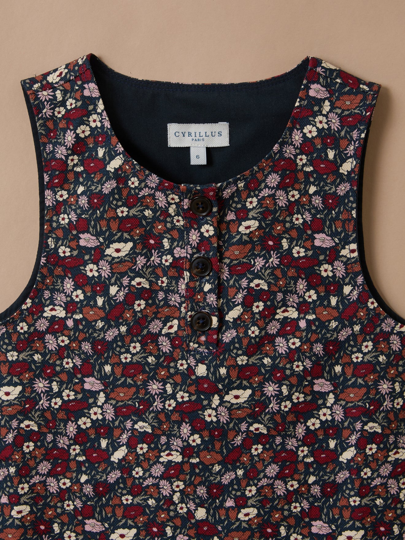 Girl's Petal&Daisy motif dress - Made with Liberty Fabric