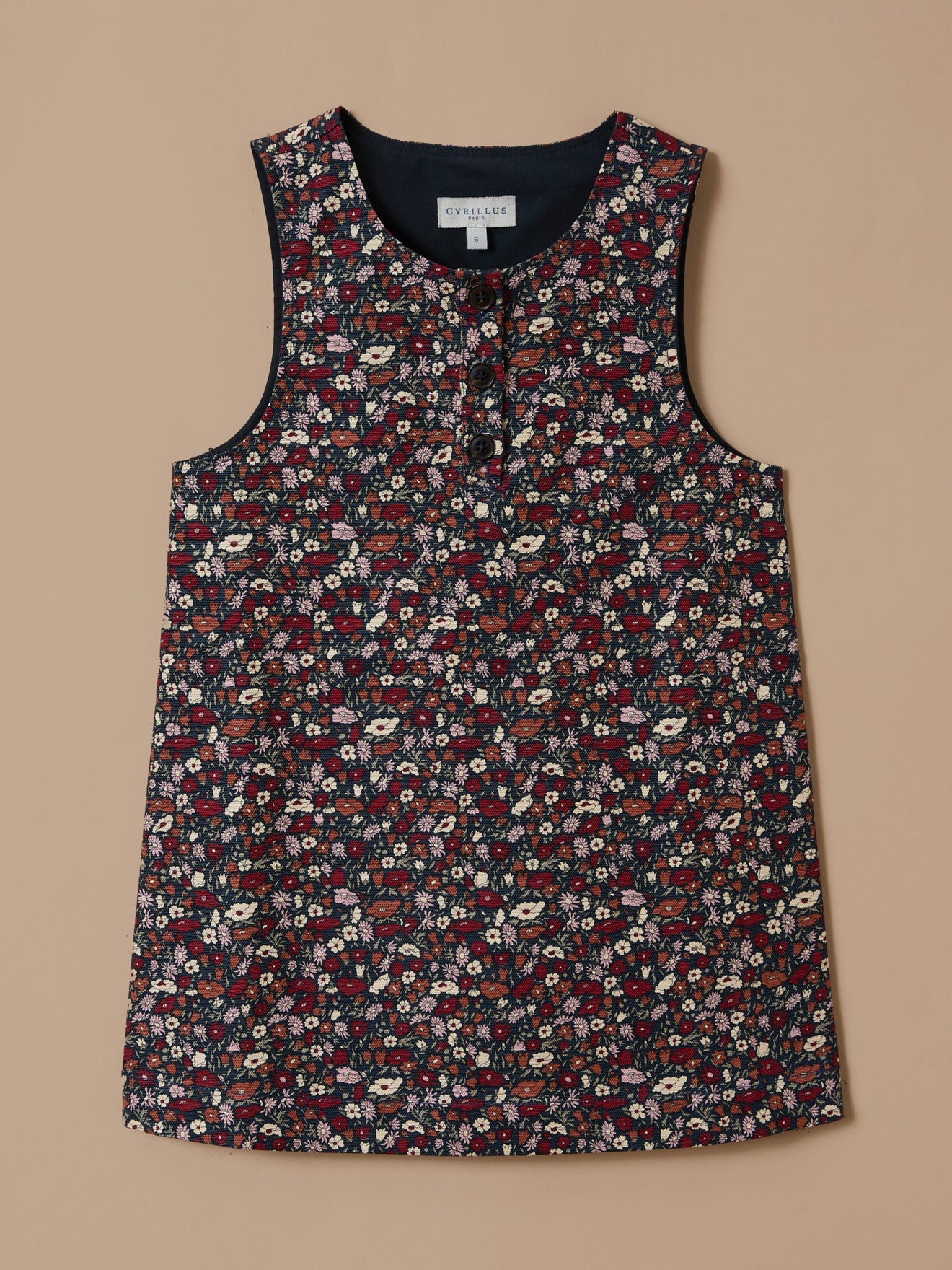 Girl's Petal&Daisy motif dress - Made with Liberty Fabric