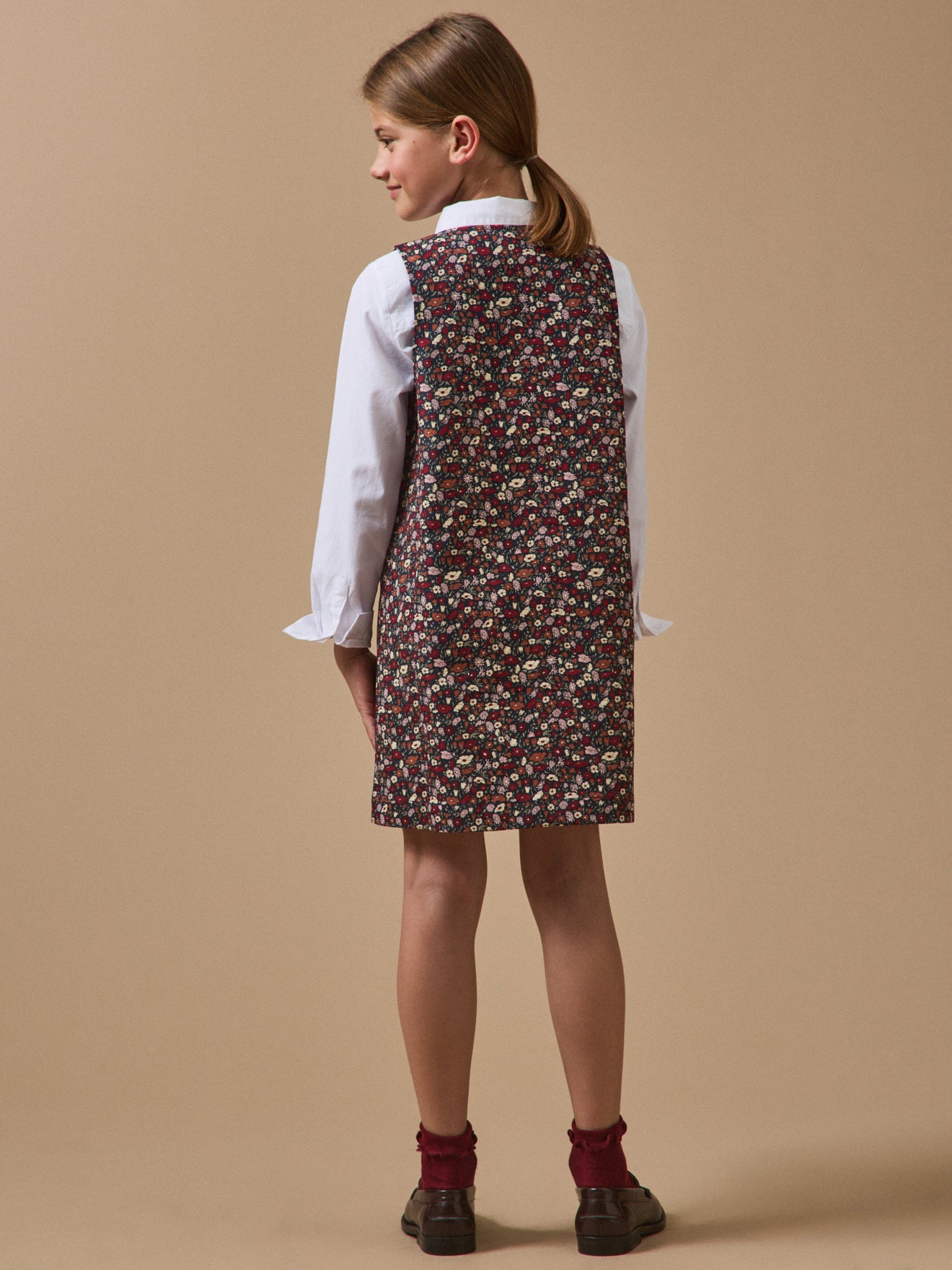 Girl's Petal&Daisy motif dress - Made with Liberty Fabric