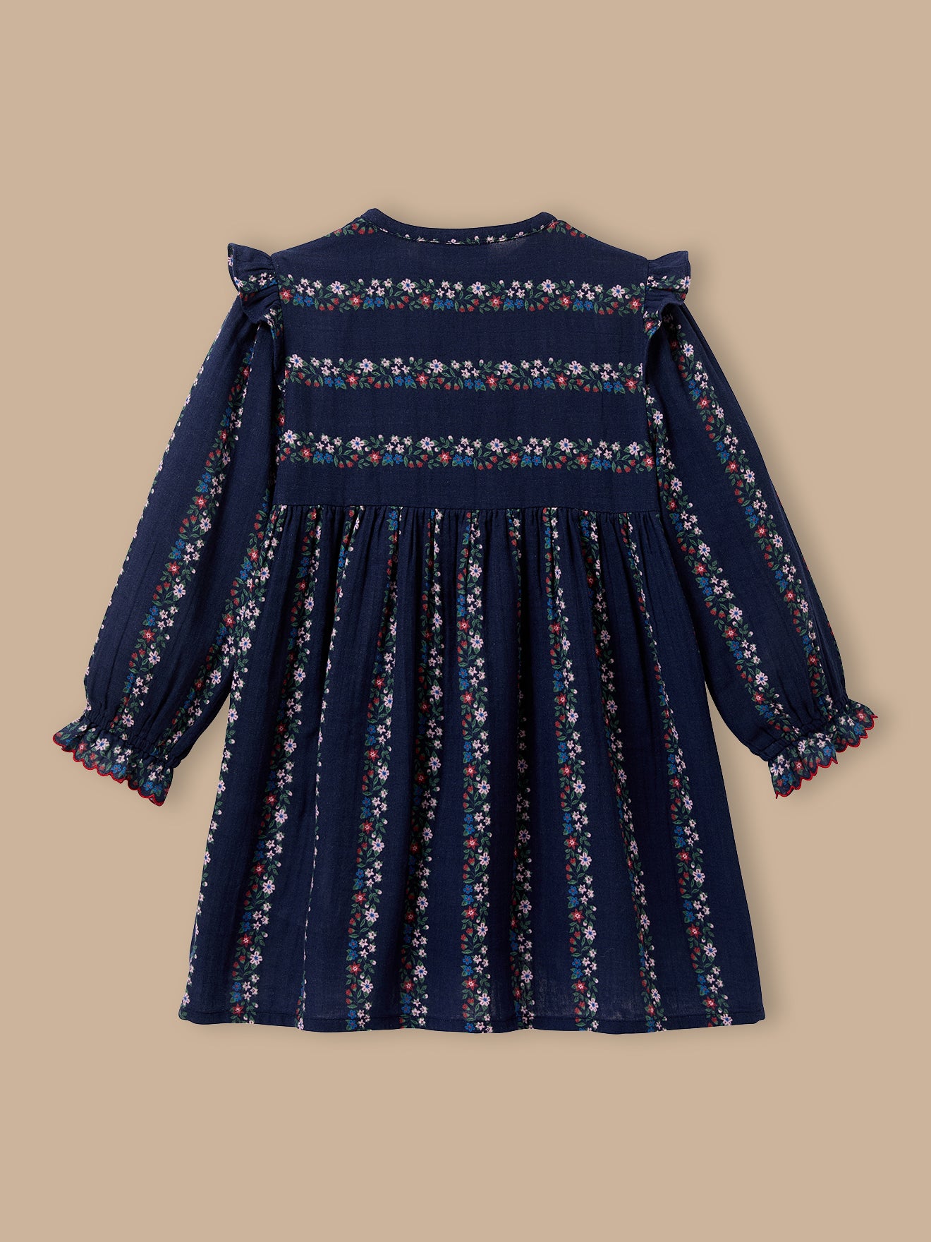 Girl's cotton cheesecloth dress