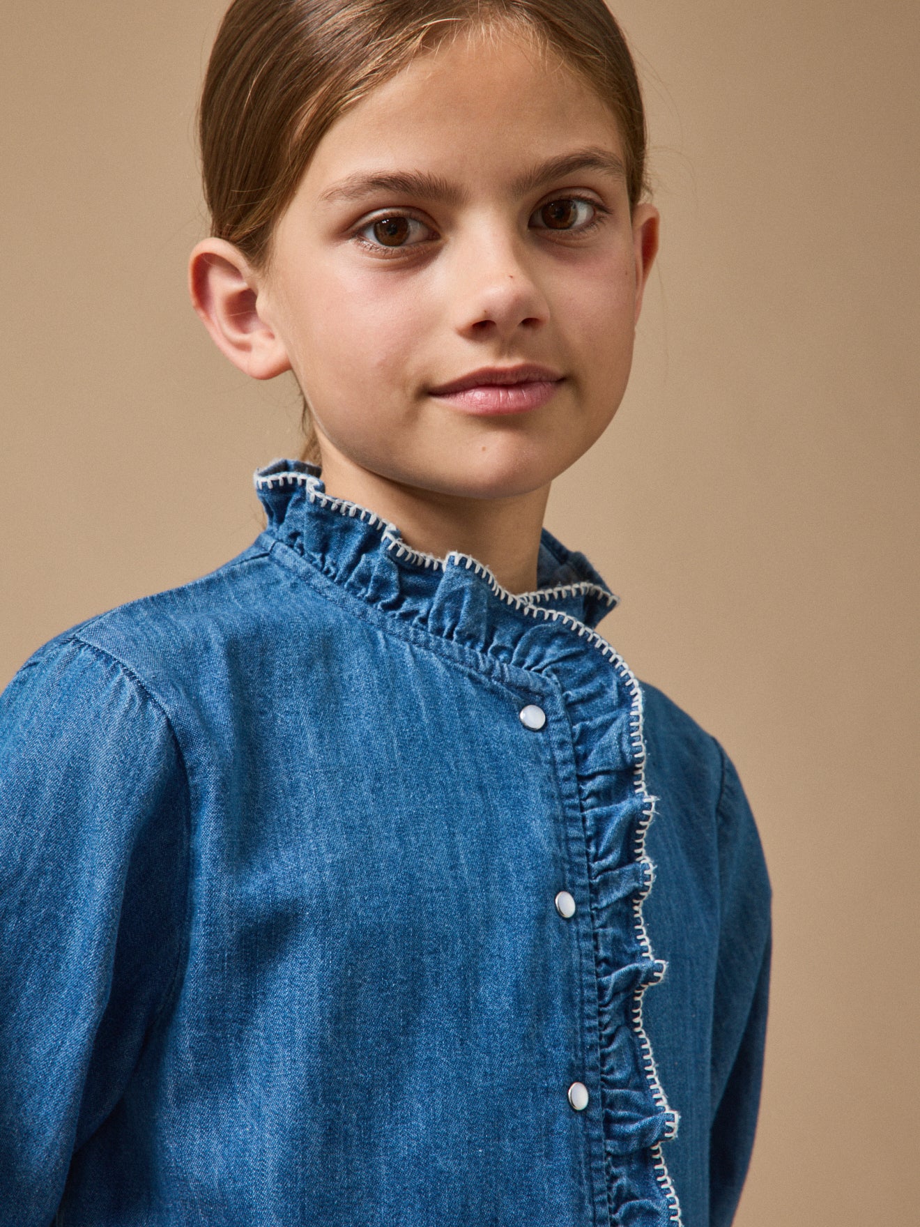 Robe en denim Fille