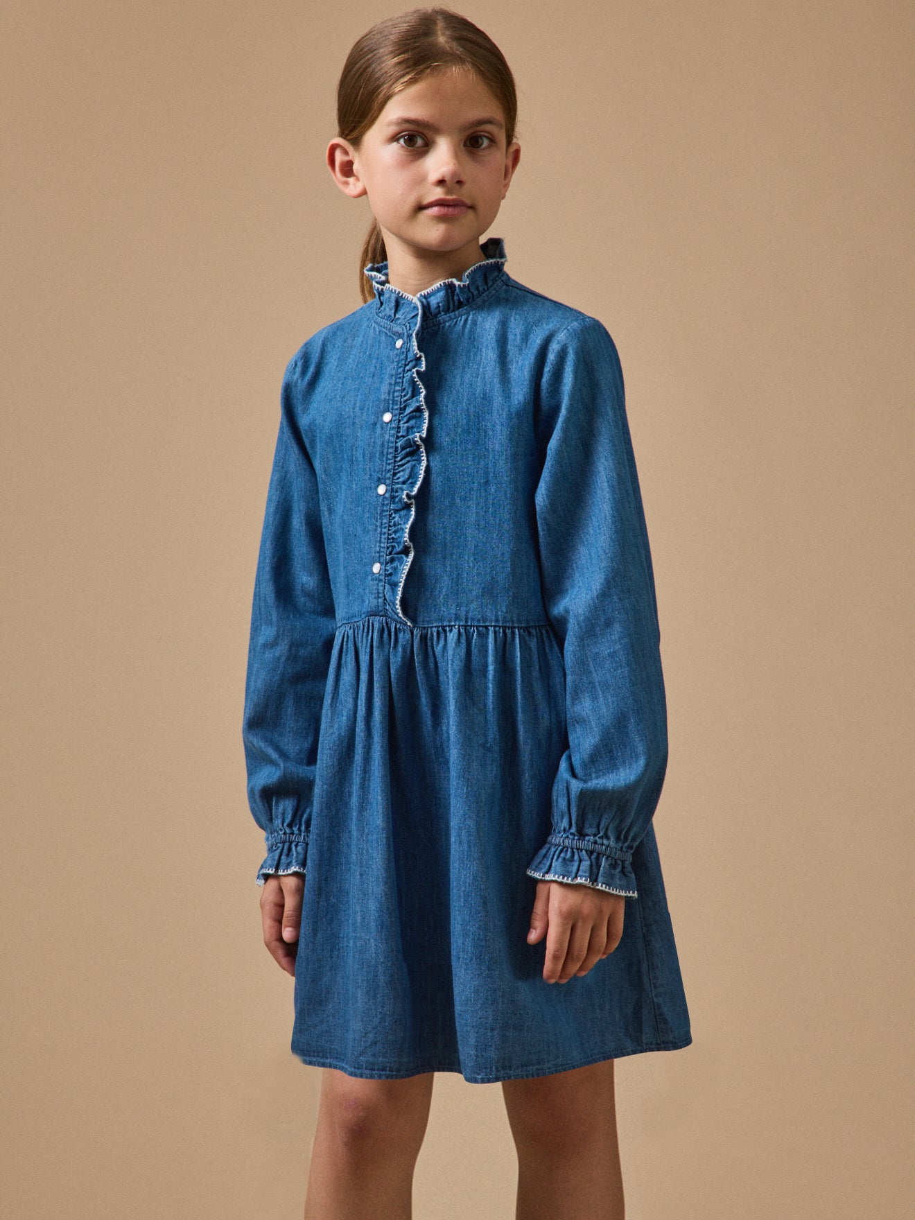 Robe en denim Fille
