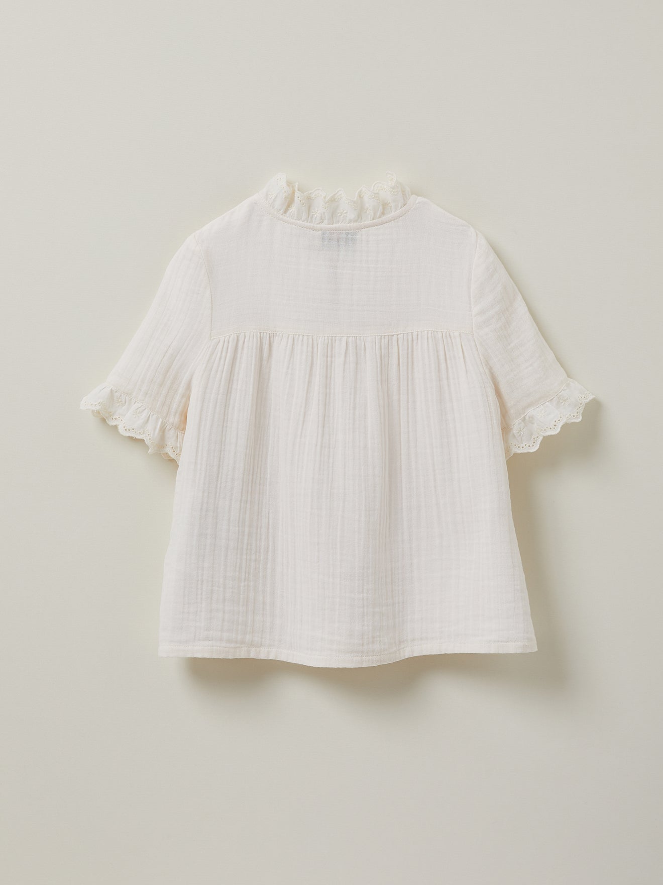 Girl's broderie anglaise shirt