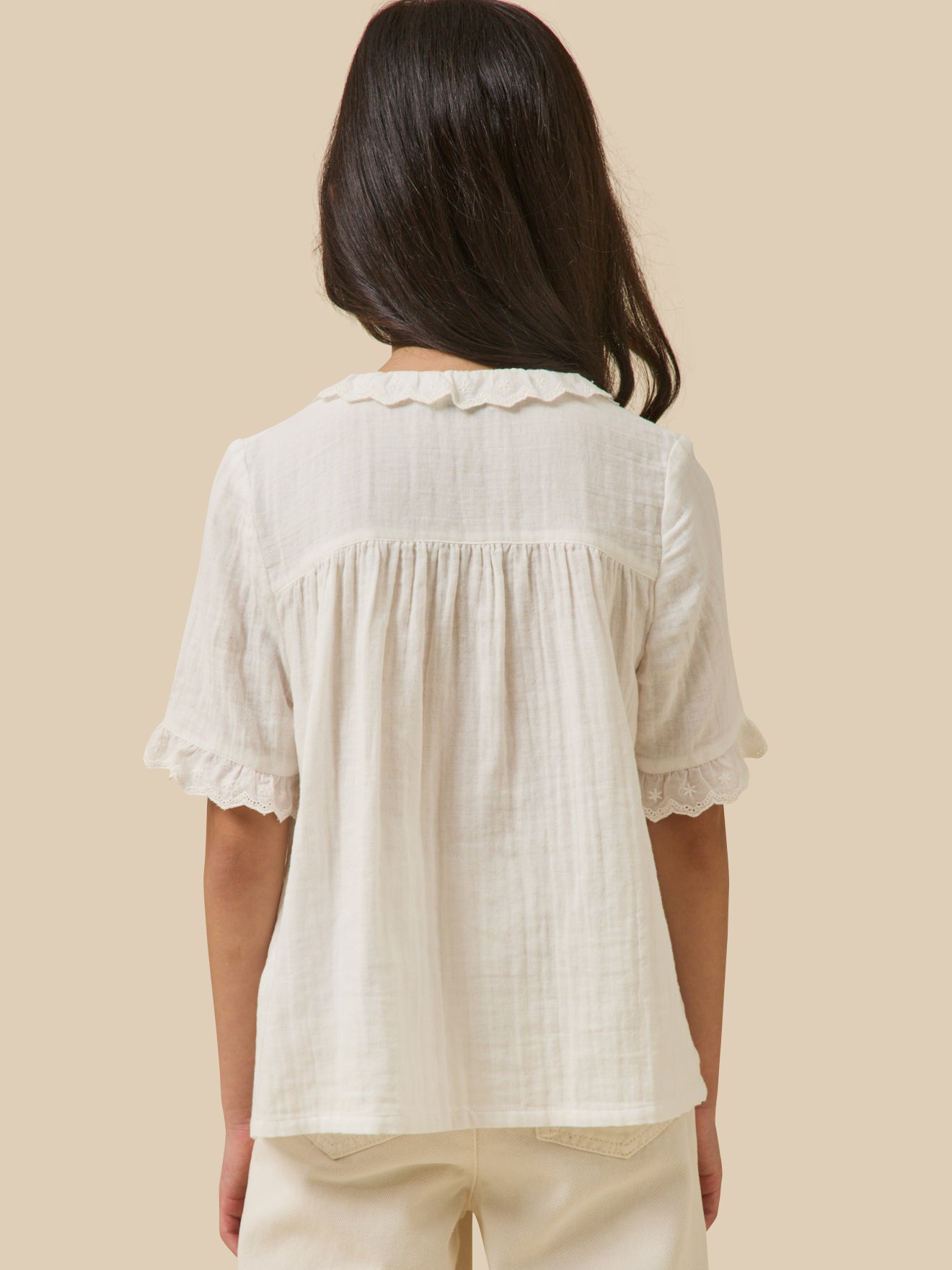 Chemise Fille en gaze - Coton biologique