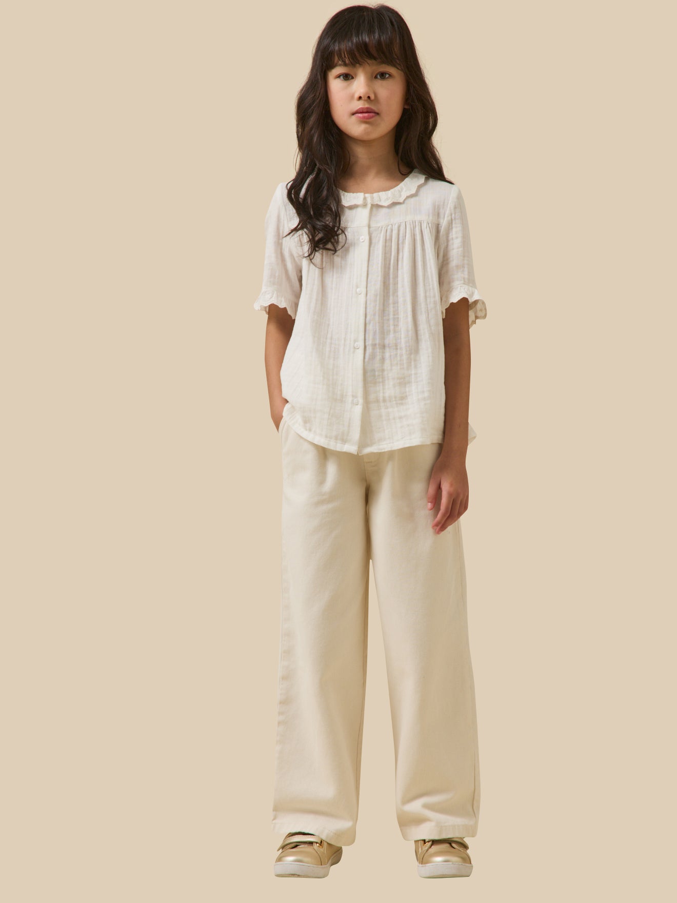 Chemise Fille en gaze - Coton biologique