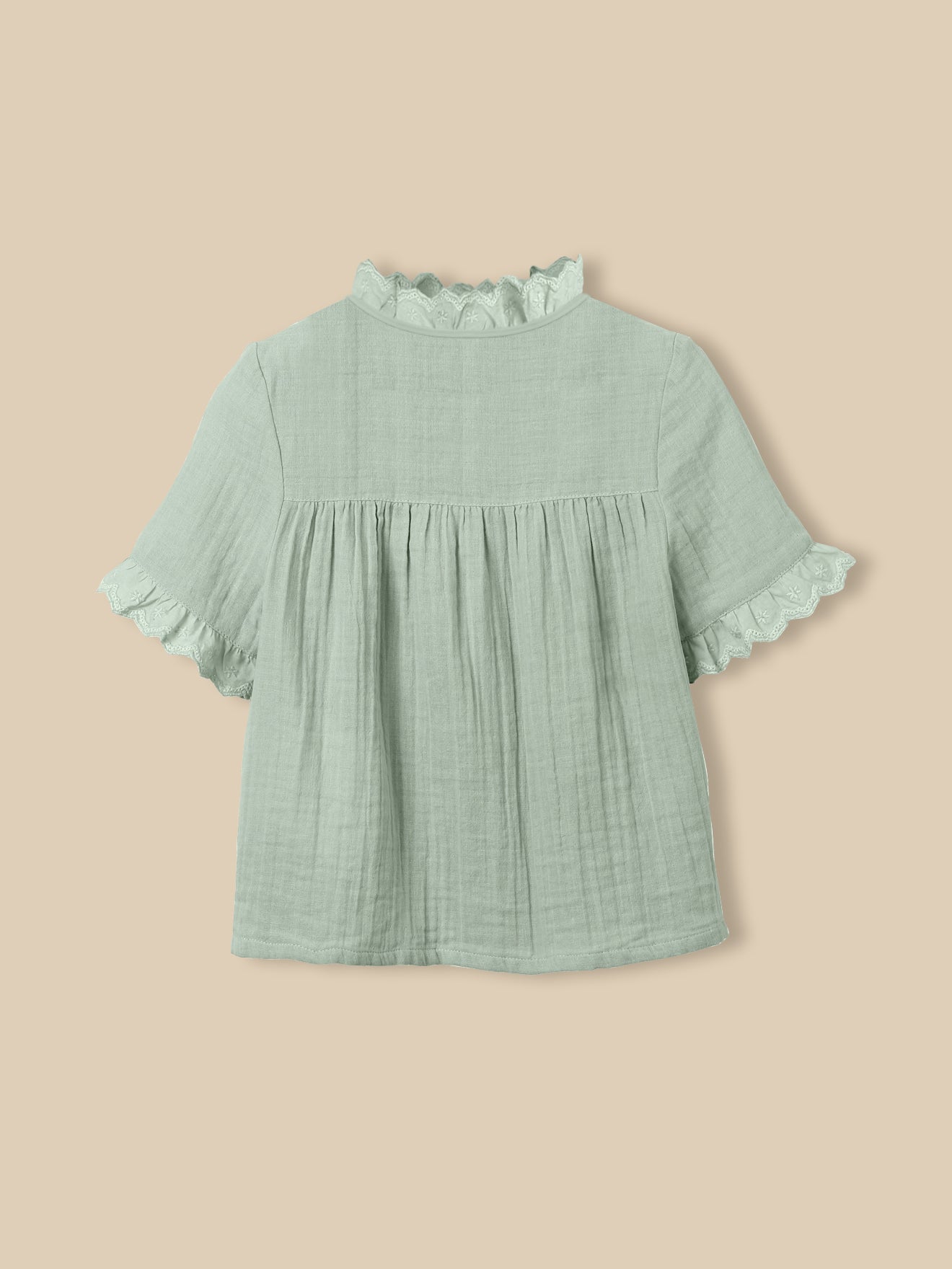 Girl's organic cotton cheesecloth shirt