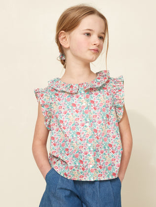 Girl's blouse made with Liberty fabric